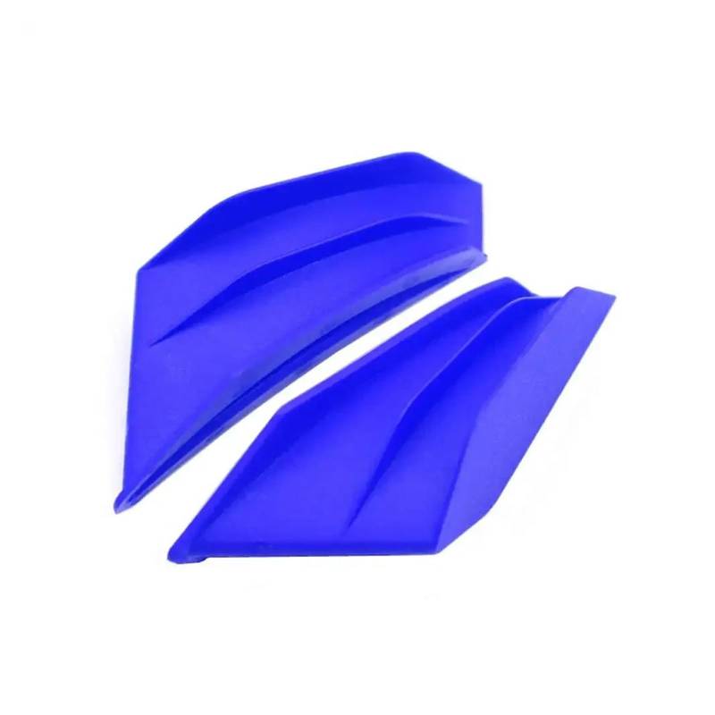 Motorrad Spoiler Für Suzuki Für Yamaha SMAX155 Für Kawasaki 2PCS Motorrad Spoiler Flügel Winglet Aerodynamische Seite Flügel Fin Spoiler(Blue) von CEIKOPQS