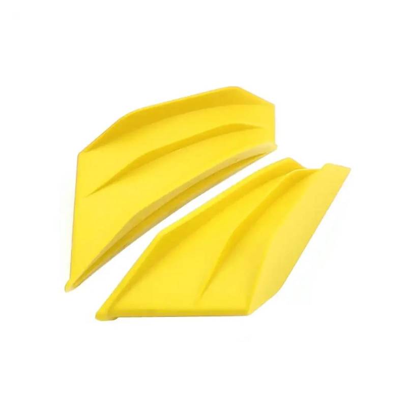 Motorrad Spoiler Für Suzuki Für Yamaha SMAX155 Für Kawasaki 2PCS Motorrad Spoiler Flügel Winglet Aerodynamische Seite Flügel Fin Spoiler(Yellow) von CEIKOPQS