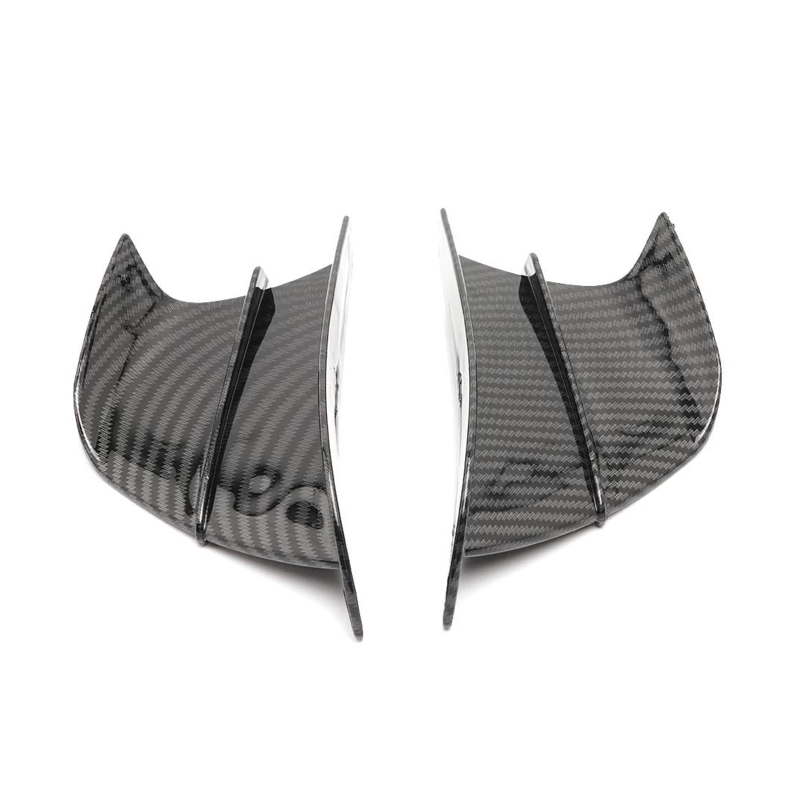 Motorrad Spoiler Für Suzuki GSXR600 GSXR750 GSXR1000 Hayabusa GSXS1000 Rs Jog Joe Verkleidung Seite Winglet Flügel Deflektor Spoiler Zubehör 1 Paar(Carbon Fibre) von CEIKOPQS