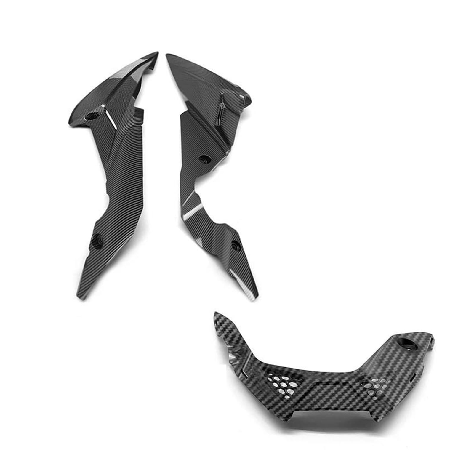 Motorrad Spoiler Für Suzuki Gsxs GSX-S750 2017-2021 Motorrad Bauch Pan Motor Seite Abdeckung Untere Panel ABS Verkleidung Zubehör(AB-Carbon-Look) von CEIKOPQS