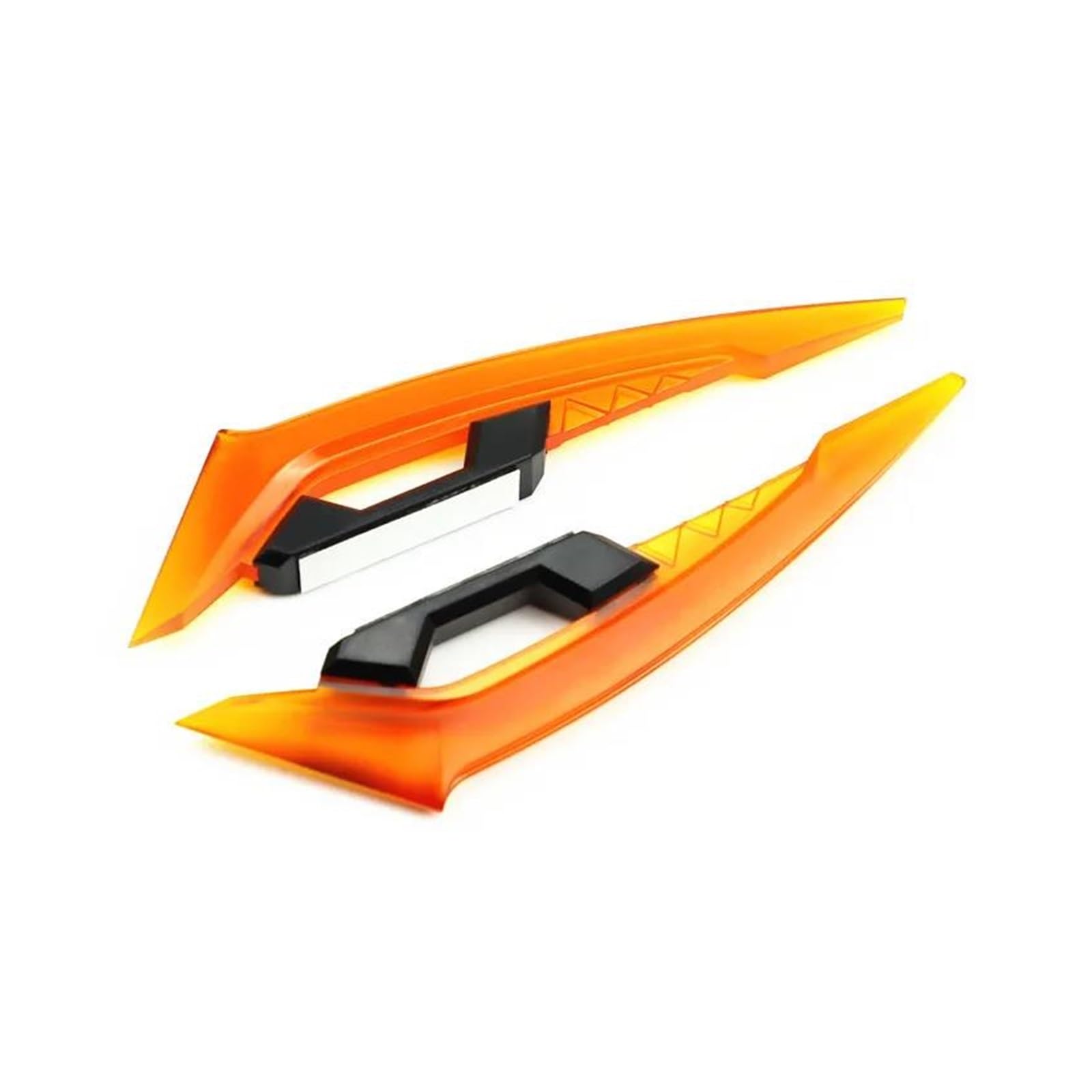 Motorrad Spoiler Für Suzuki Motorrad Front Verkleidung Winglets 1 Paar Seite Spoiler Dynamische Flügel Aufkleber Motorrad Winglet Aerodynamische(Transparent Orange) von CEIKOPQS