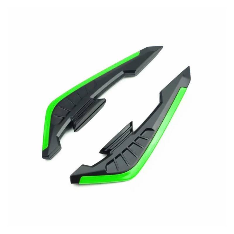 Motorrad Spoiler Für Suzuki Motorrad Winglet Aerodynamischer Spoiler Flügel Selbstklebender Aufkleber Motorrad Roller E-Bikes Dekoration(Green) von CEIKOPQS