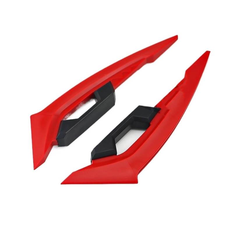 Motorrad Spoiler Für Yamaha Für Suzuki Motorrad Vorderseite Spoiler Motorrad Vorderseite Spoiler Aerodynamische Flügel Set Zubehör Moto(Red) von CEIKOPQS