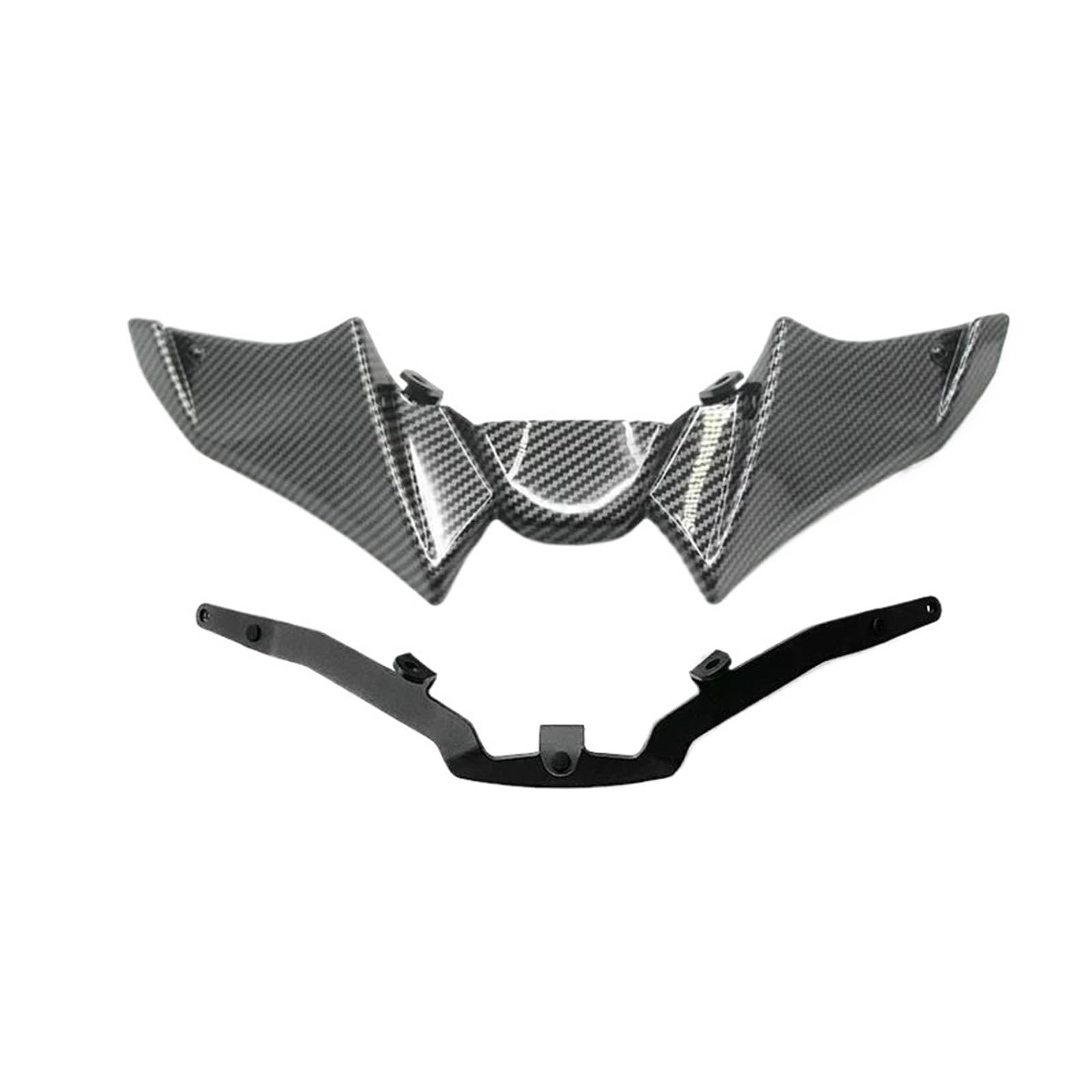 Motorrad Spoiler Für Yamaha MT-09 SP 2021–2023 MT 09 Sport Downforce Naked Forntal Spoiler Aerodynamischer Flügelabweiser Motorrad(Carbon Fiber Look) von CEIKOPQS