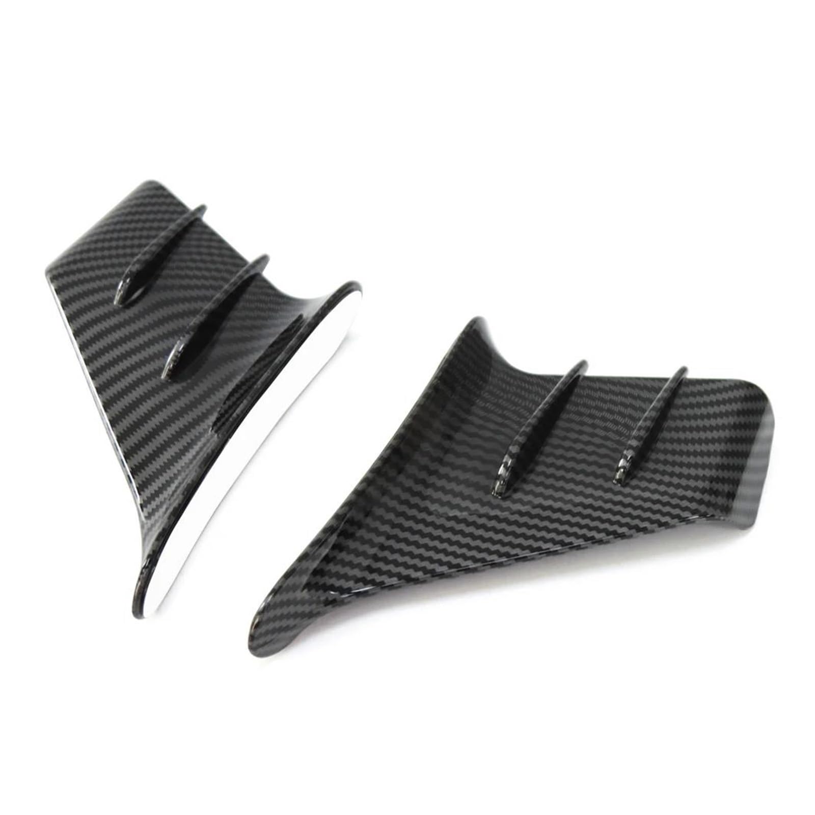 Motorrad Spoiler Für Yamaha Tracer 9 GT Tenere 700 FZ1 FZ6 Motorrad Universal Verkleidung Seite Winglet Aerodynamische Flügel Spoiler(Carbon Fiber) von CEIKOPQS