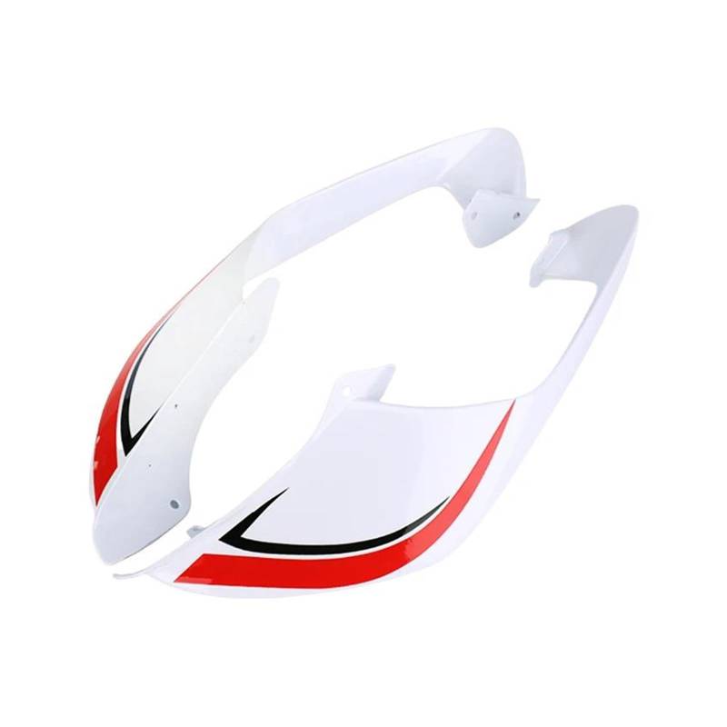 Motorrad Spoiler Für Yamaha YZF R1 2017-2023 YZF R1 R1M 2017-2023 Motorradzubehör Feste Flügelverkleidung Kleiner Flügelspoiler Aerodynamischer Flügel(Glossy White-red) von CEIKOPQS