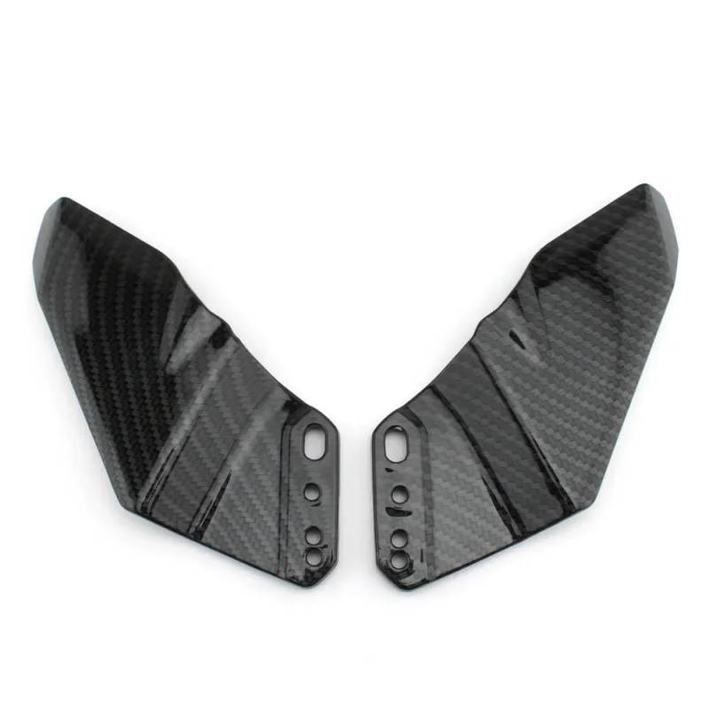 Motorrad Spoiler Für Yamaha YZF R1 R6 2000-2020 R15 R25 R125 Motorrad Zubehör Seite Winglet Aerodynamische Flügel Kit Spoiler Verkleidung(Carbon Fiber) von CEIKOPQS