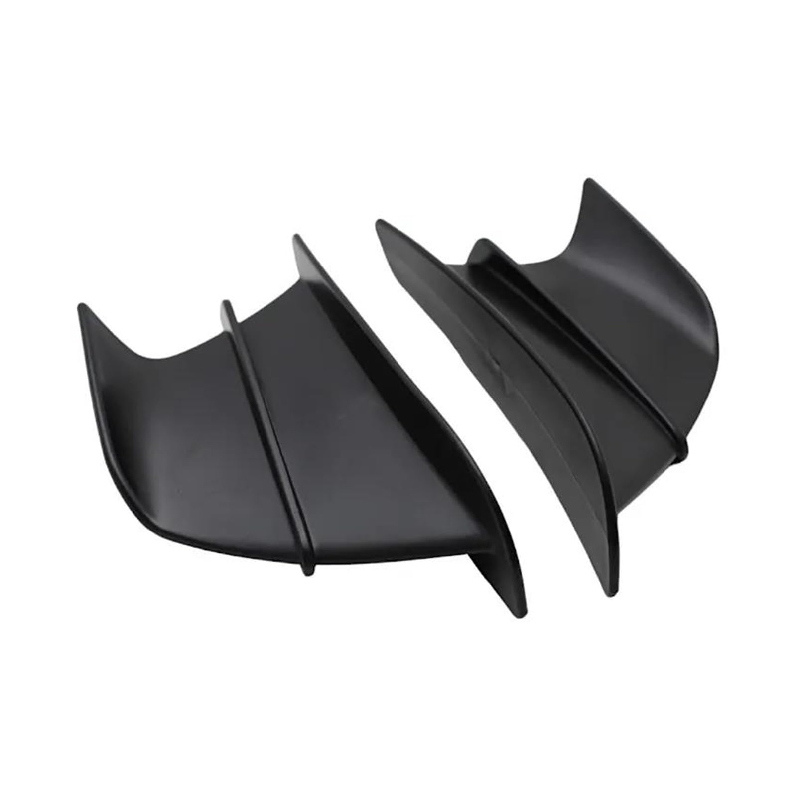 Motorrad Spoiler Für Yamaha YZF R1 R6 R25 Für Kawasaki Ninja H2 H2R Für S1000RR Für H2 ABS Motorrad Winglet Aerodynamische Seite Flügel Fin Spoiler(Matte Black) von CEIKOPQS