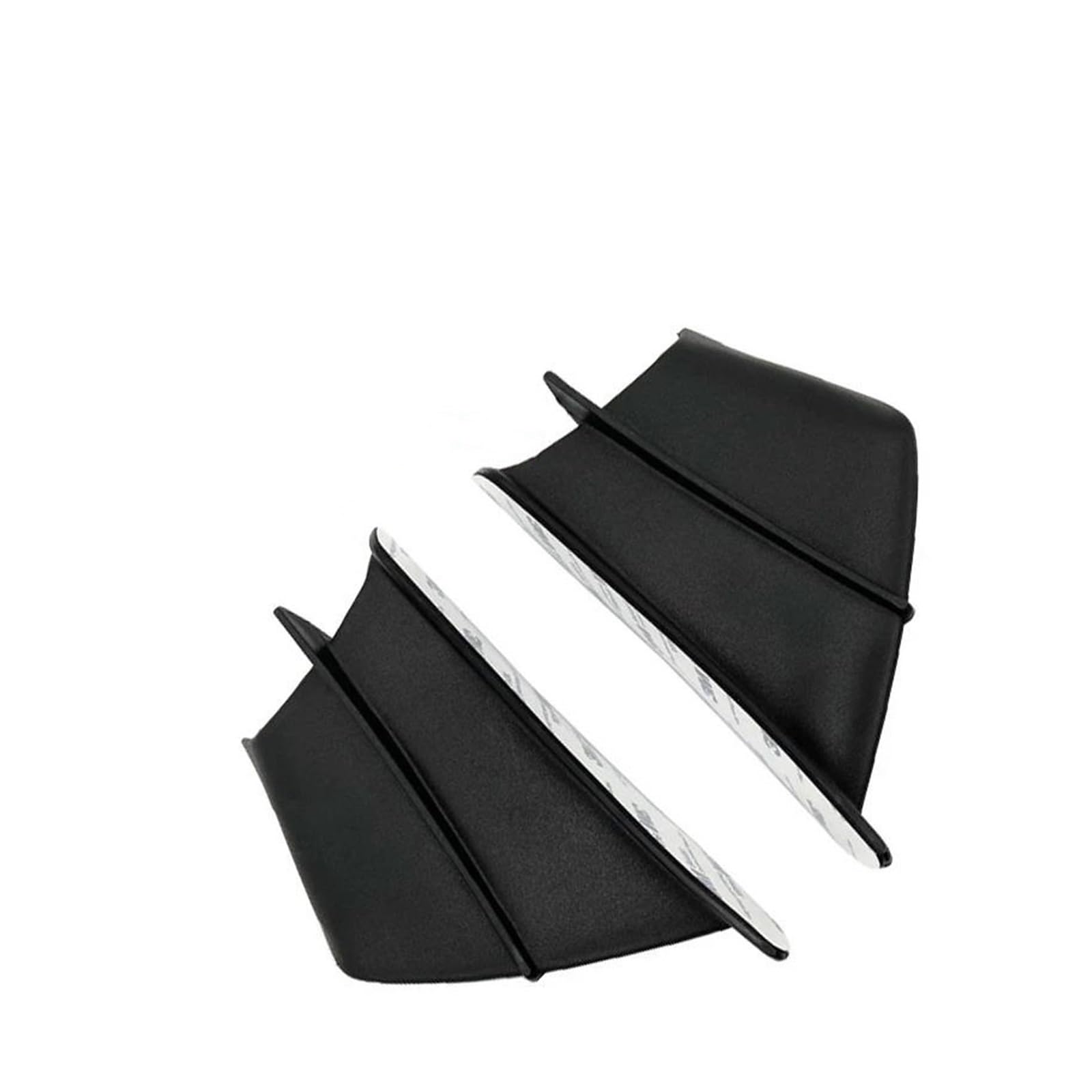 Motorrad Spoiler Für Yamaha YZF R1 R6 R25 Für Kawasaki Ninja H2 H2R Für S1000RR Motorrad Winglet Aerodynamische Seite Flügel Fin Spoiler(Matte Black) von CEIKOPQS