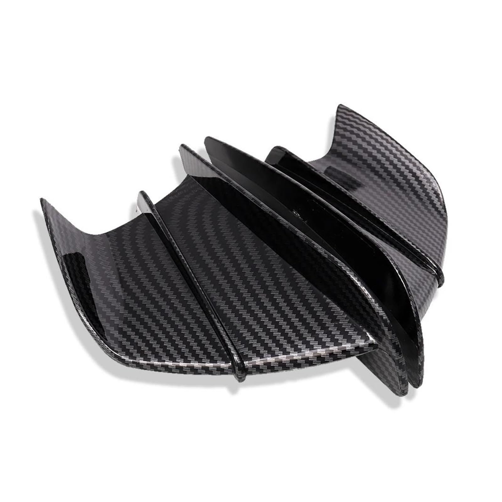 Motorrad Spoiler Für Yamaha YZF R1 R6 R25 Für Kawasaki Ninja H2 H2R Motorrad Winglet Aerodynamische Seite Flügel Fin Spoiler(Carbon Fiber-A) von CEIKOPQS