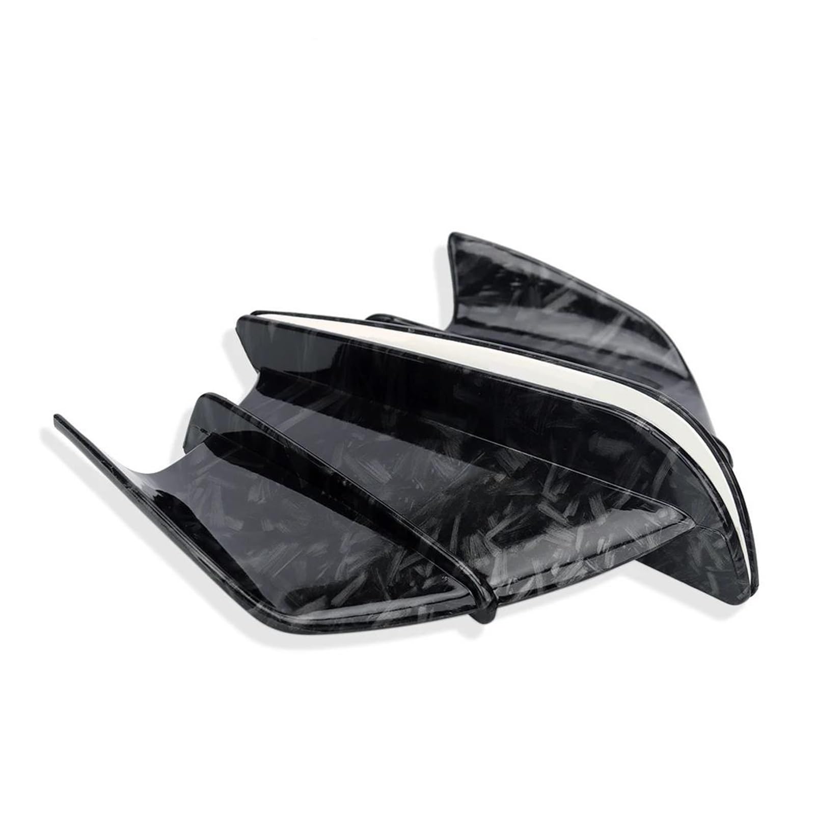 Motorrad Spoiler Für Yamaha YZF R1 R6 R25 Für Kawasaki Ninja H2 H2R Motorrad Winglet Aerodynamische Seite Flügel Fin Spoiler(Forged Texture-A) von CEIKOPQS