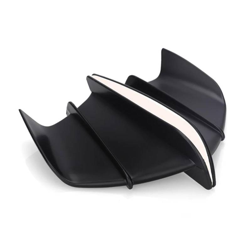 Motorrad Spoiler Für Yamaha YZF R1 R6 R25 Für Kawasaki Ninja H2 H2R Motorrad Winglet Aerodynamische Seite Flügel Fin Spoiler(Matte Black-A) von CEIKOPQS