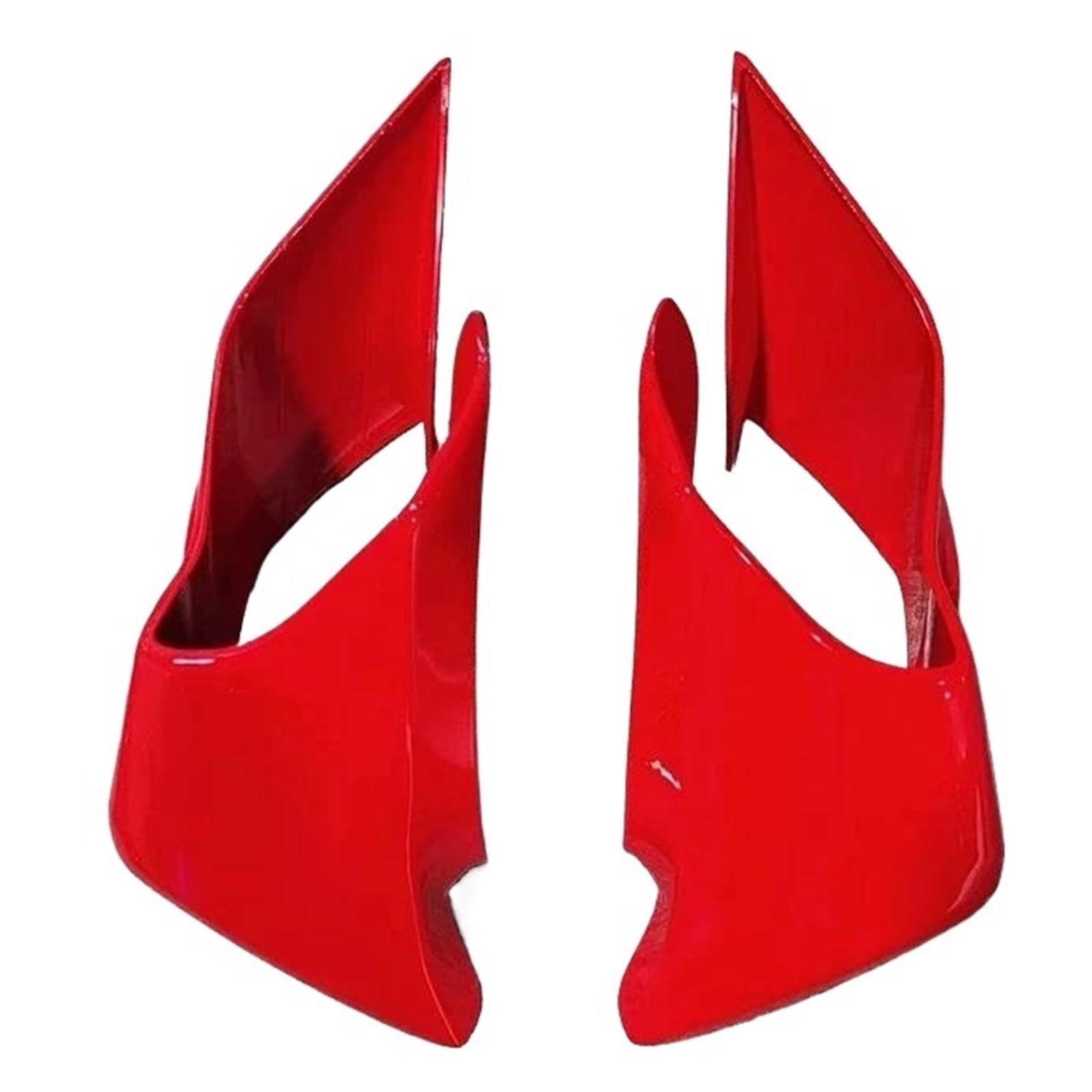 Motorrad Spoiler Für Yamaha YZF-R1 YZF-R3 YZF-R25 2015–2023, Aerodynamische Motorrad-Winglets, Feste Windflügel-Verkleidungsschale(Red) von CEIKOPQS