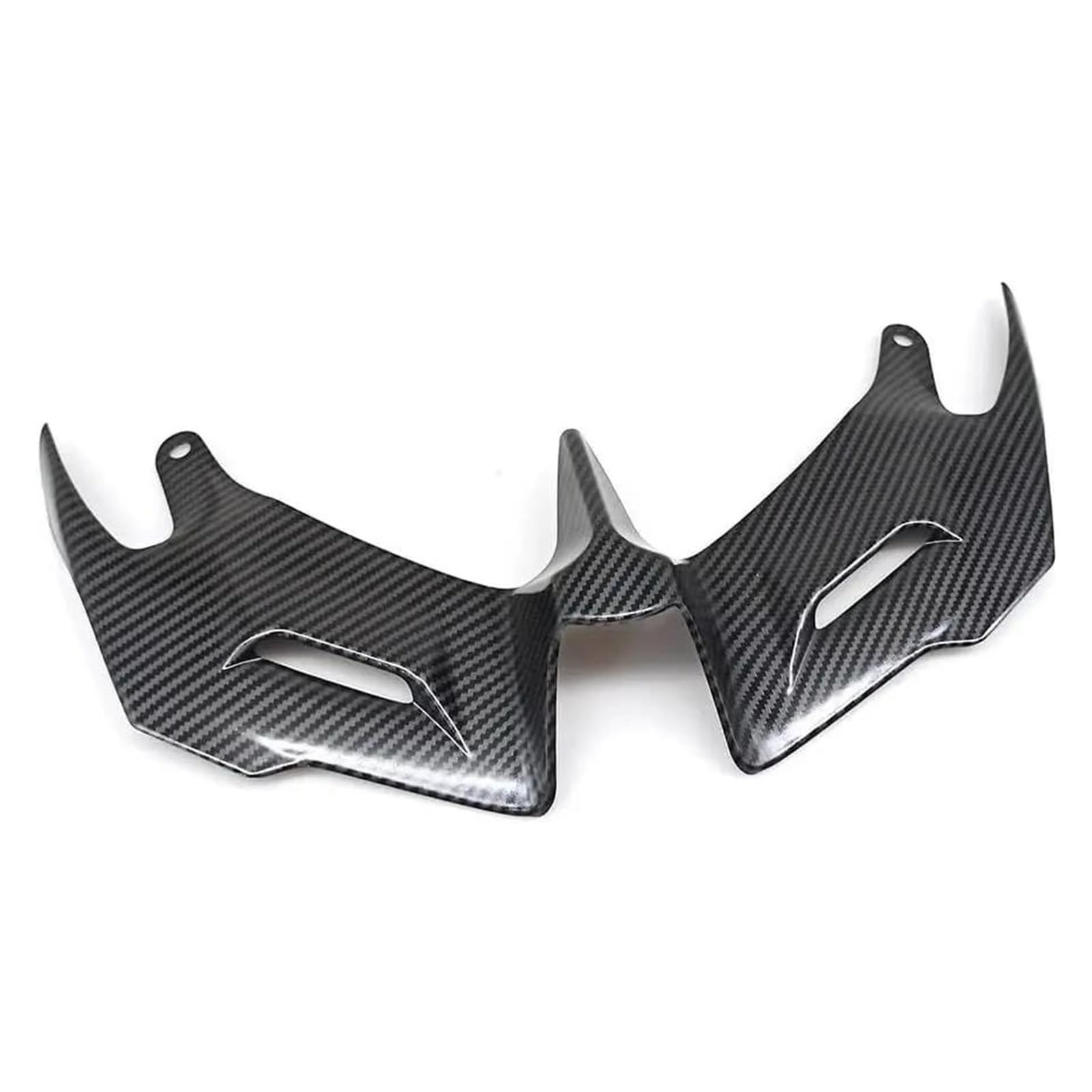 Motorrad Spoiler Für Yamaha YZF R3 R25 V1 2015 2016 2017 2018 2019 Motorrad Frontverkleidung Winglet Frontverkleidung Aerodynamische Flügelabdeckung(Carbon Color) von CEIKOPQS