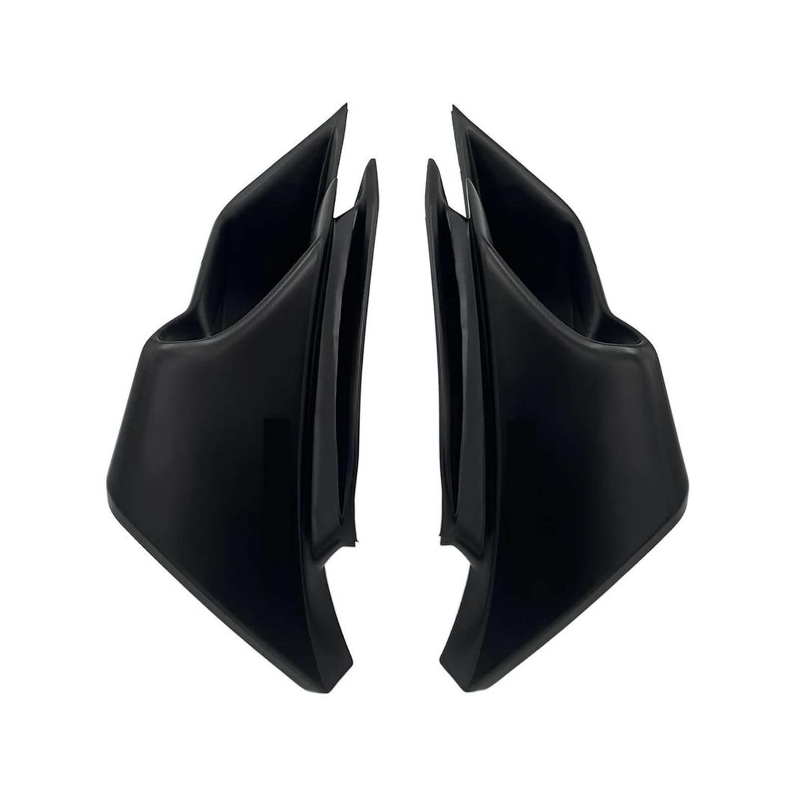 Motorrad Spoiler Für Yamaha YZF-R6 Anwendung Spezialfahrzeug Motorradverkleidung Festflügel-Einlassflügel Aerodynamischer Flügel(Matte Black) von CEIKOPQS