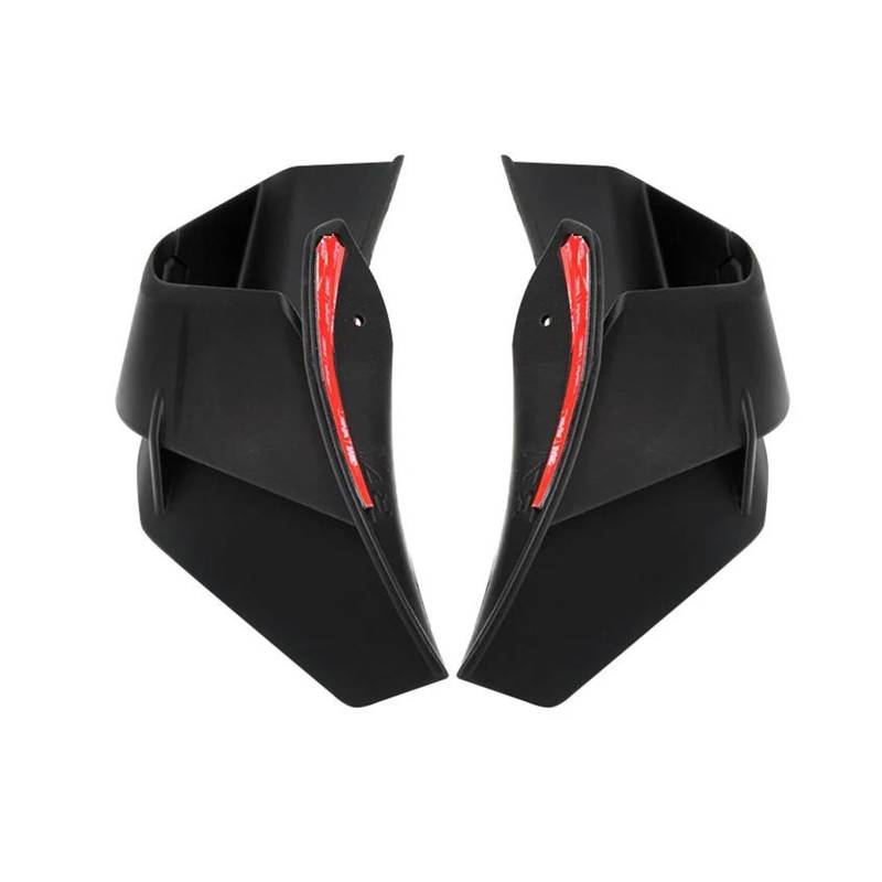 Motorrad Spoiler Für Yamaha YZF-R7 2021-2023 Feste Wind Flügel Motorrad Aerodynamische Winglets Windschutzscheibe Verkleidungen Zubehör(Matte Black) von CEIKOPQS