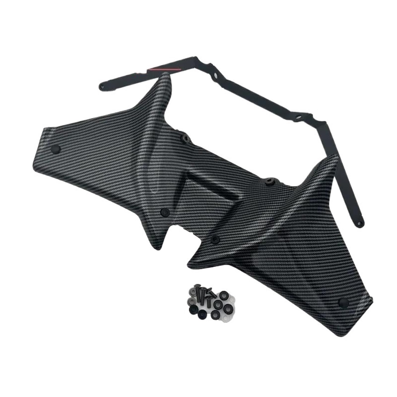 Motorrad Spoiler Geeignet Für CB750 Cb750 2023 Aerodynamische Flügel Spoiler Airfoiler Frontspoiler Motorrad Teile Motorrad Spoiler Flügel(Carbon Fiber Pattern) von CEIKOPQS