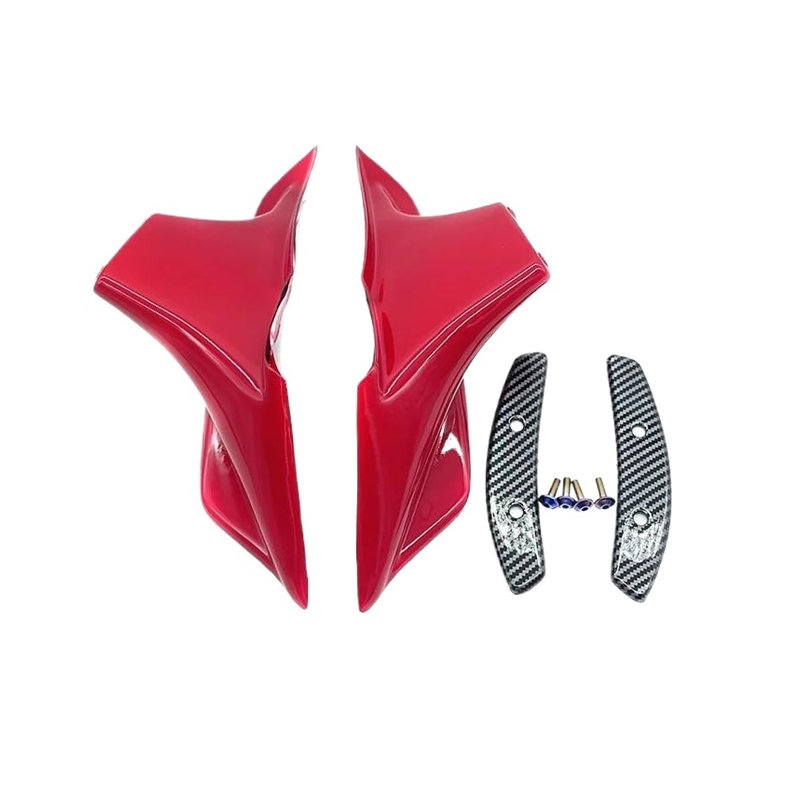 Motorräder Aerodynamic Für CBR 650 R 2019-2022 2023 Front Licht Gugel Seite Winglet Wind Fin Spoiler Trim Abdeckung CBR650R Motorrad Zubehör(Red) von CEIKOPQS