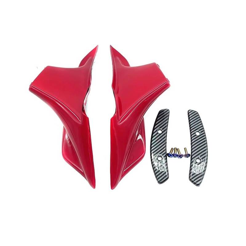 Motorräder Aerodynamic Für CBR 650 R 2019-2023 Front Licht Gugel Seite Winglet Wind Fin Spoiler Trim Abdeckung Motorrad Zubehör(Red) von CEIKOPQS