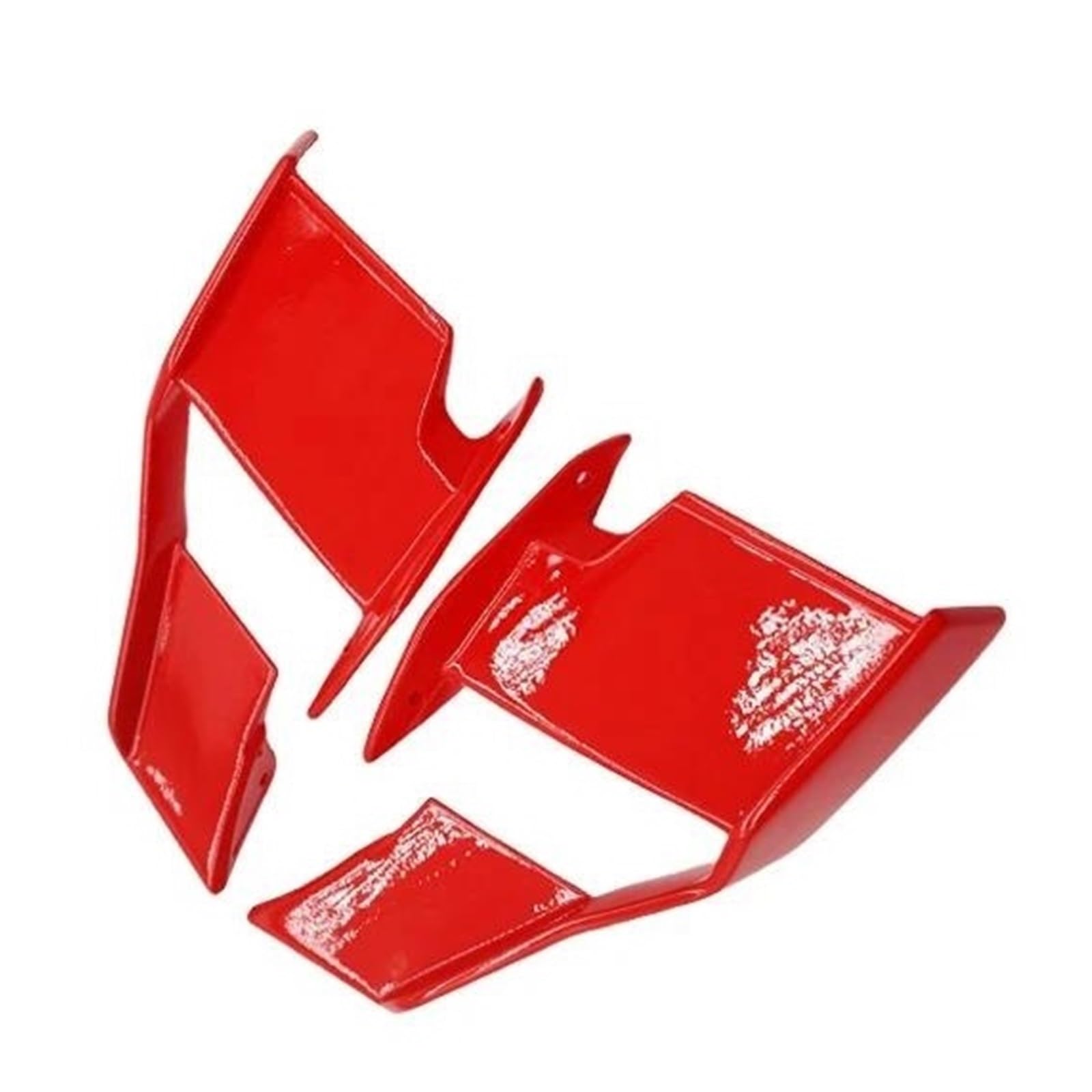 Motorräder Aerodynamic Für S1000R M1000R 2021 2022 2023 Motorrad Windschutzscheibe Flügel Verkleidung Vorne Aerodynamische Spoiler Winglet(Bright red) von CEIKOPQS