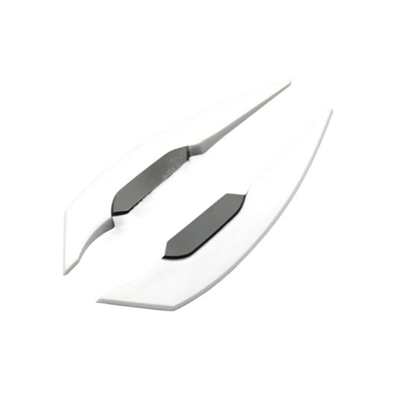 Motorräder Aerodynamic Für Suzuki Für Ducati Motorrad Winglet Aerodynamischer Spoiler Flügel Seitenspoiler Aufkleber Aufkleber Motorrad Außen Styling Dekoration Zubehör(White) von CEIKOPQS