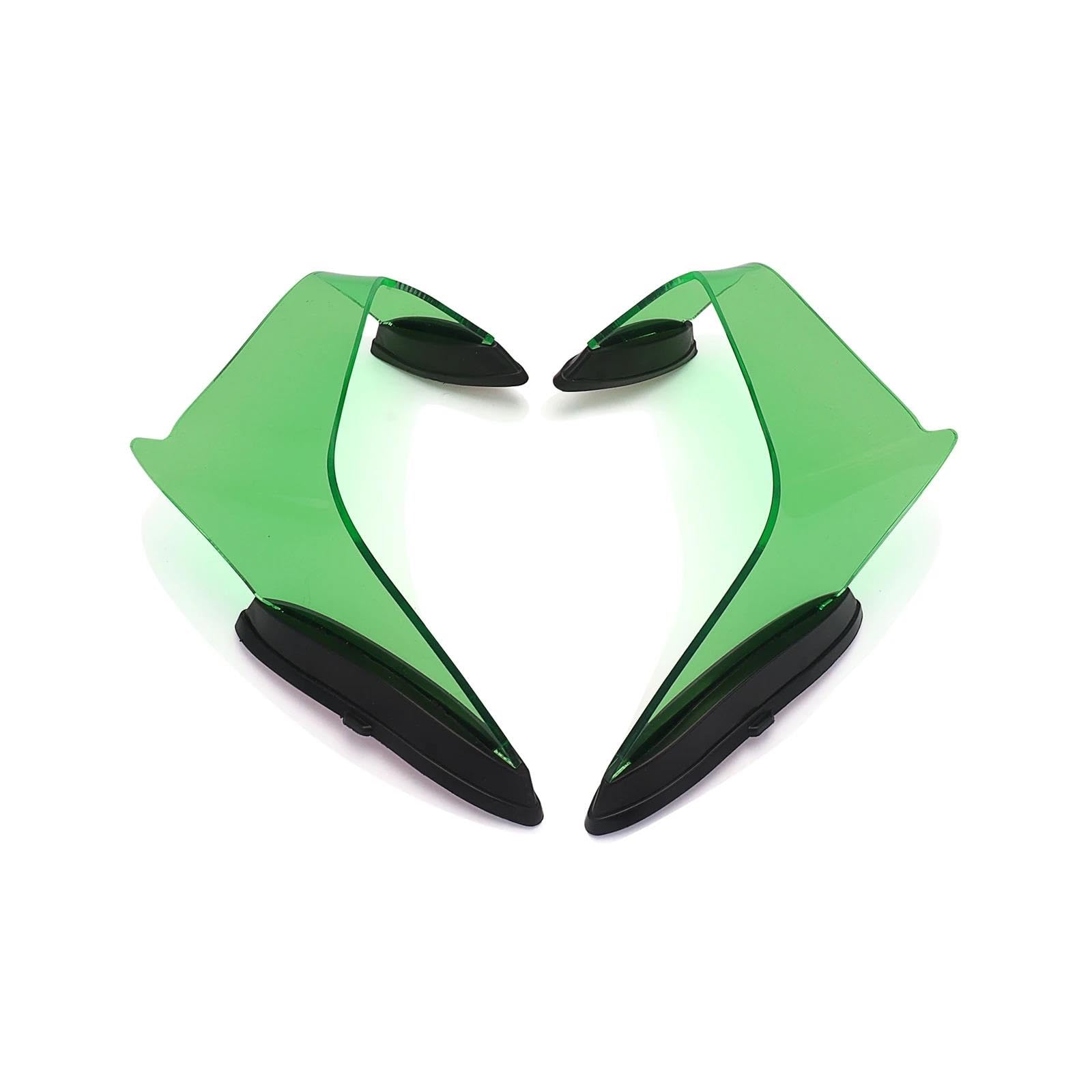 Motorräder Aerodynamic Für ZX-10R 2021 2022 2023 2024 2025 Motorrad Verkleidung Feste Wind Flügel Spoiler Teile Pneumatische Flügel(Green) von CEIKOPQS