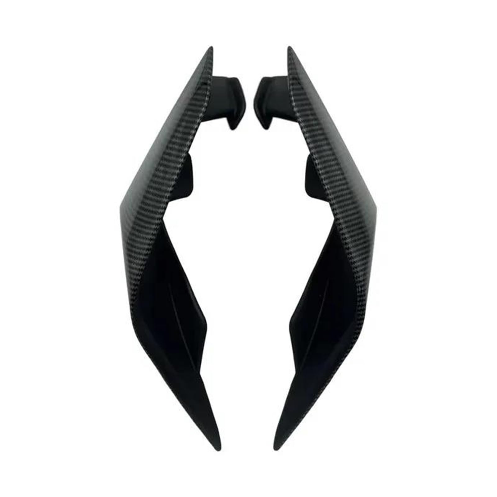 Motorräder Aerodynamic Für ZX-6R ZX-636 2019-2023 Motorrad Aerodynamische Flügel Fixed Wing Verkleidung Seite Fixed Wing Spoiler(Carbon Color) von CEIKOPQS