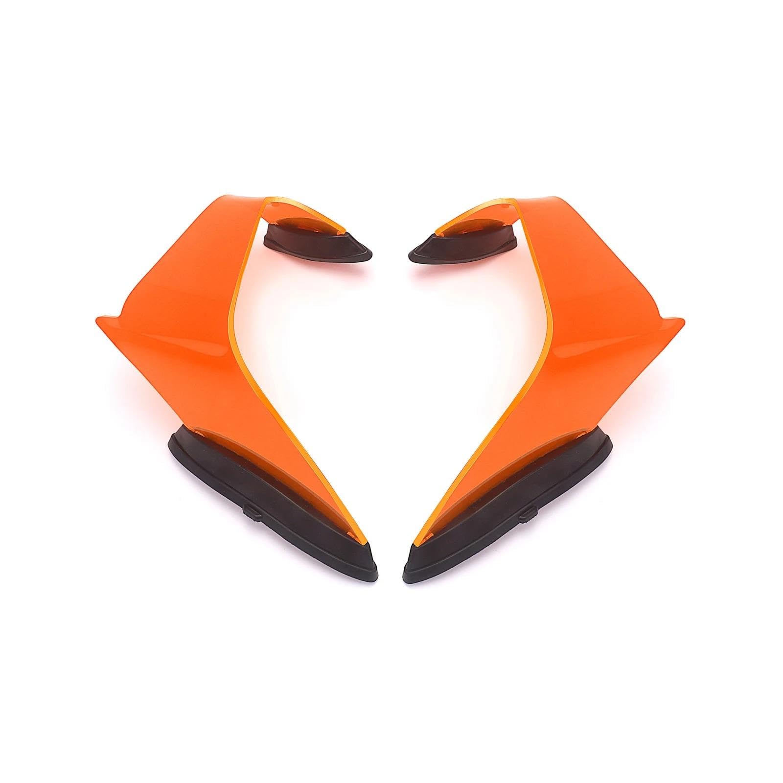 Motorräder Aerodynamic Für ZX10R ZX-10R 2021 2023 2024 2025 Motorrad Verkleidung Teile Kit Feste Winglet Aerodynamische Flügel Spoiler(Orange) von CEIKOPQS