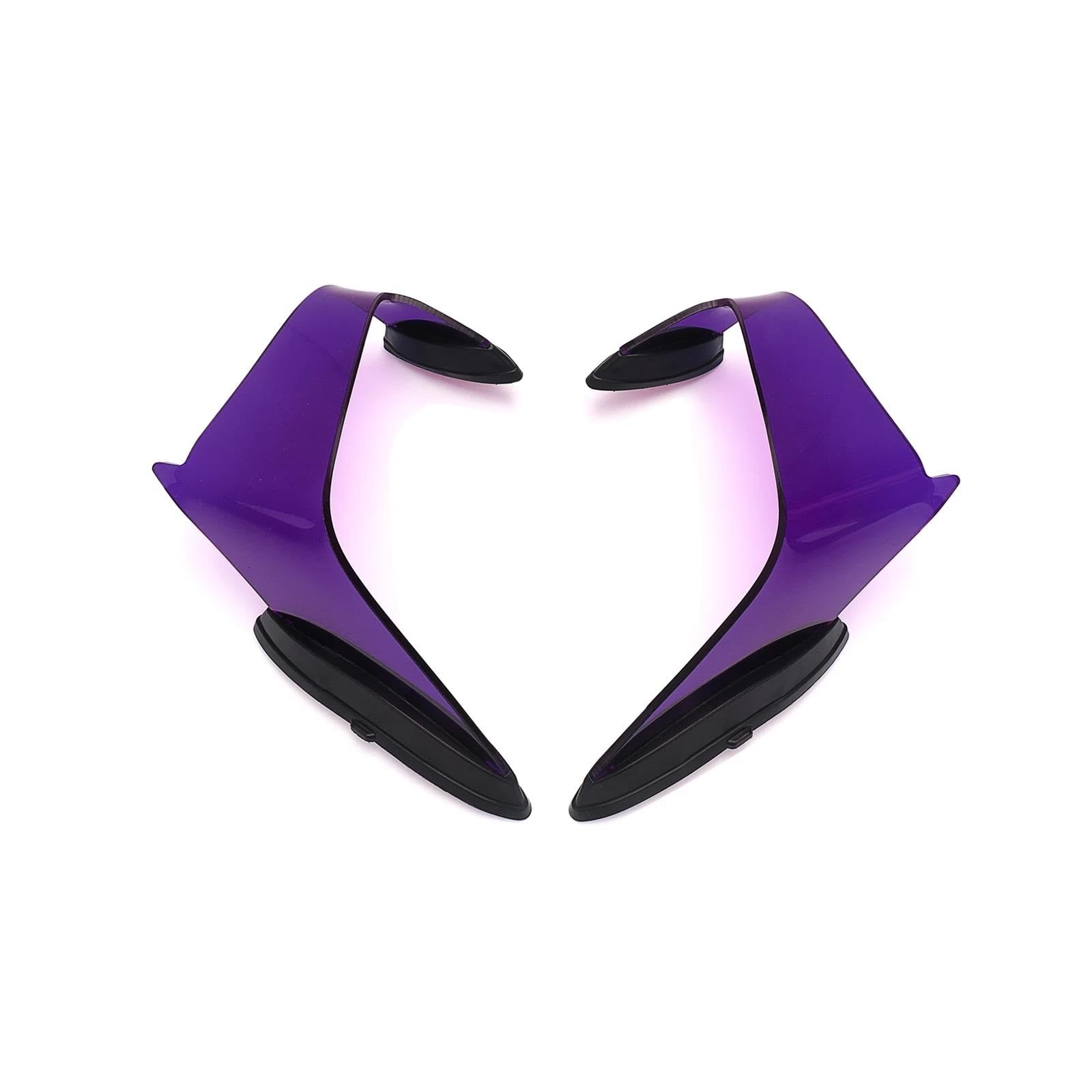 Motorräder Aerodynamic Für ZX10R ZX-10R 2021 2023 2024 2025 Motorrad Verkleidung Teile Kit Feste Winglet Aerodynamische Flügel Spoiler(Purple) von CEIKOPQS