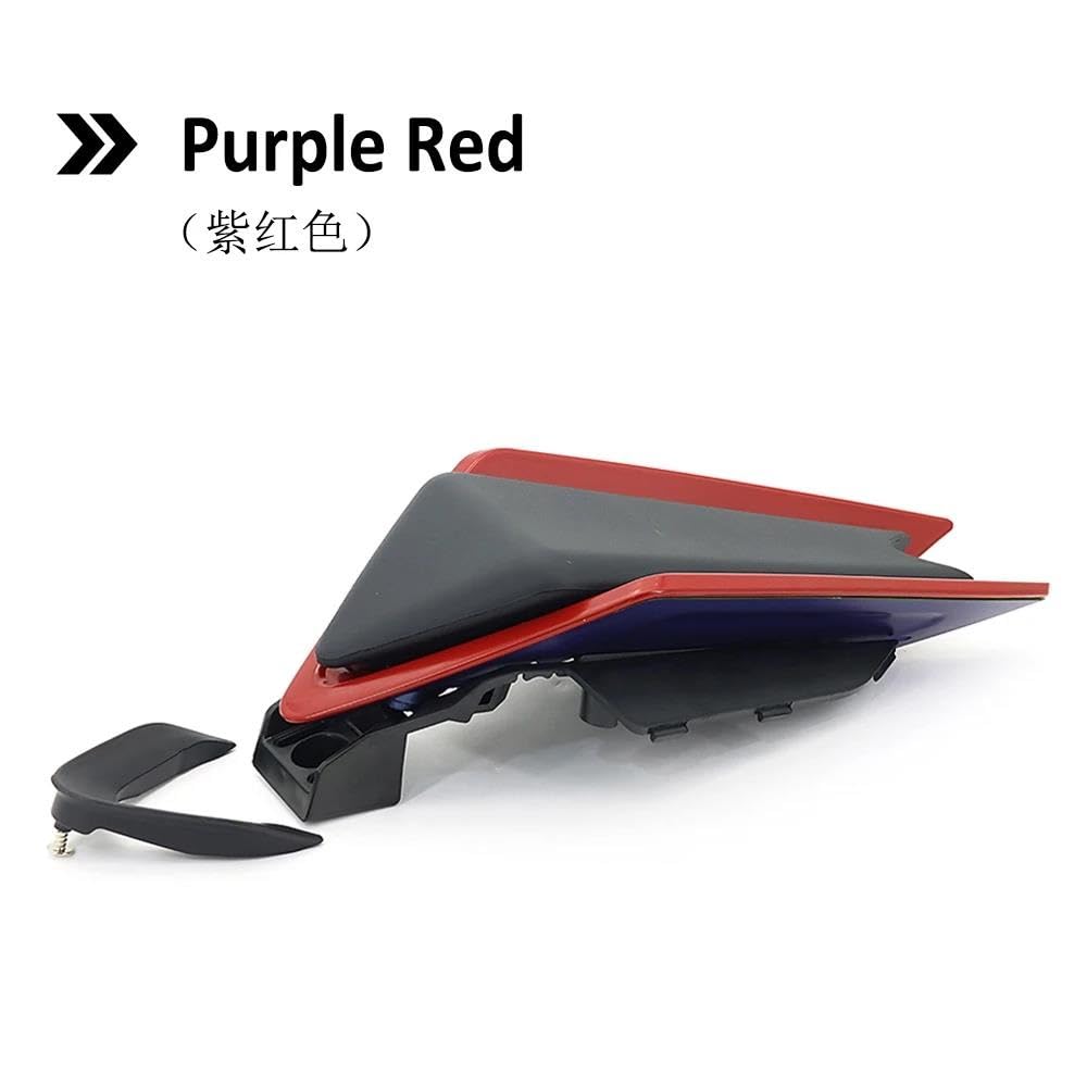 Rear Seat Cover Fairing Cowl Für Aprilia RS660 Tuono 660 RSV4 2020-2021 Motorrad Passagier Sozius Hinten Sitz Abdeckung Verkleidung Sitz Gugel Buckel Spoiler(Purple Red) von CEIKOPQS