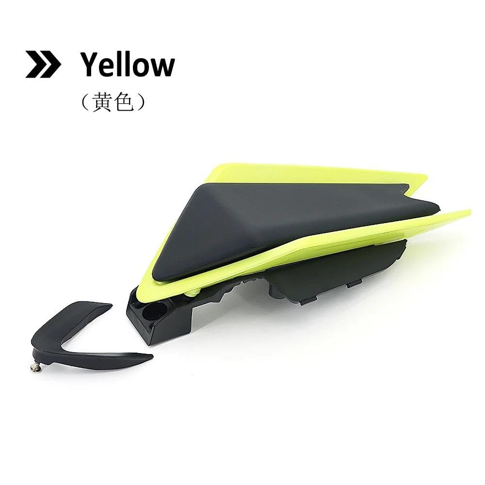 Rear Seat Cover Fairing Cowl Für Aprilia RS660 Tuono 660 RSV4 2020-2021 Motorrad Passagier Sozius Hinten Sitz Abdeckung Verkleidung Sitz Gugel Buckel Spoiler(Yellow) von CEIKOPQS