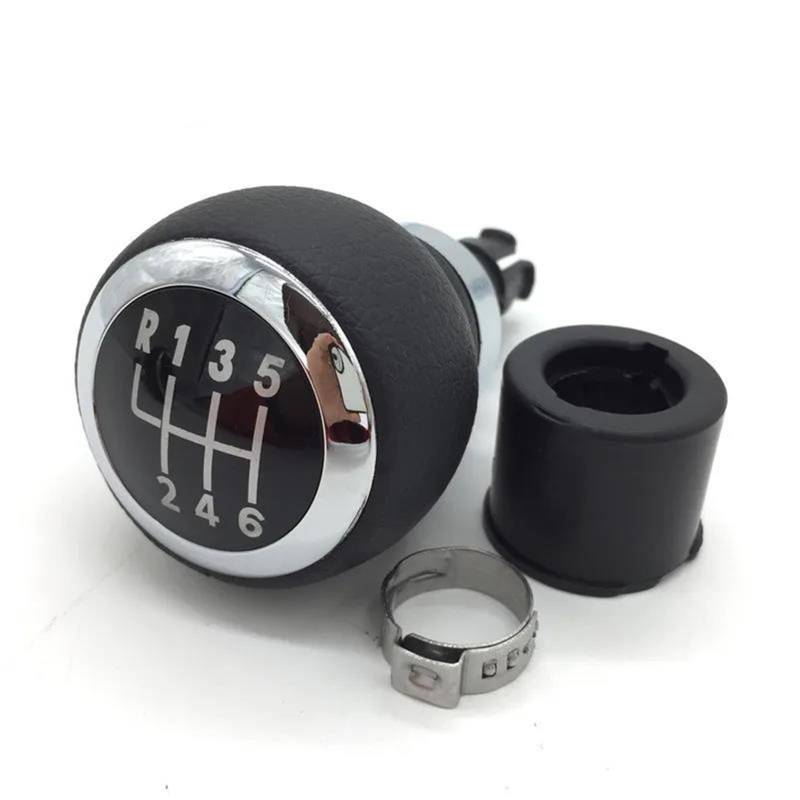 Schaltknauf Abdeckung 5/6 Gang M Schaltknauf Hebel Stick Gamasche Kofferraumabdeckung Kragen Kompatibel Mit VW Für Passat B6 2005-2011 Auto-Styling-Zubehör(6 Speed Gearknob) von CEIKOPQS