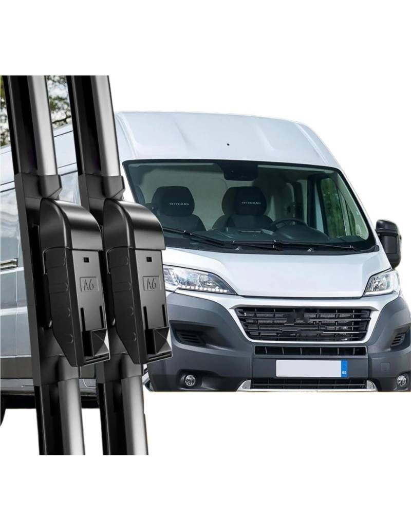 Scheibenwischer Für Ducato III MK3 Für Peugeot Boxer Manager Relais Jumper Für Vauxhall Movano 2007-2023 Frontscheibenwischer von CEIKOPQS