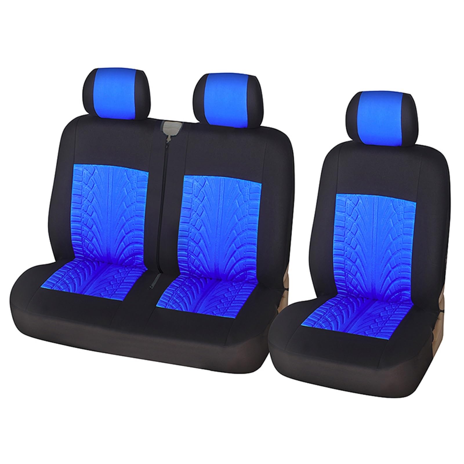 Autobezüge Set Für Hyundai Für Ix35 Autositzbezüge Vordersitzbezüge Rücksitzbezüge Komplettset Blau Universal Sitzschoner Auto (Farbe : C-Back seat Part) von CENAP