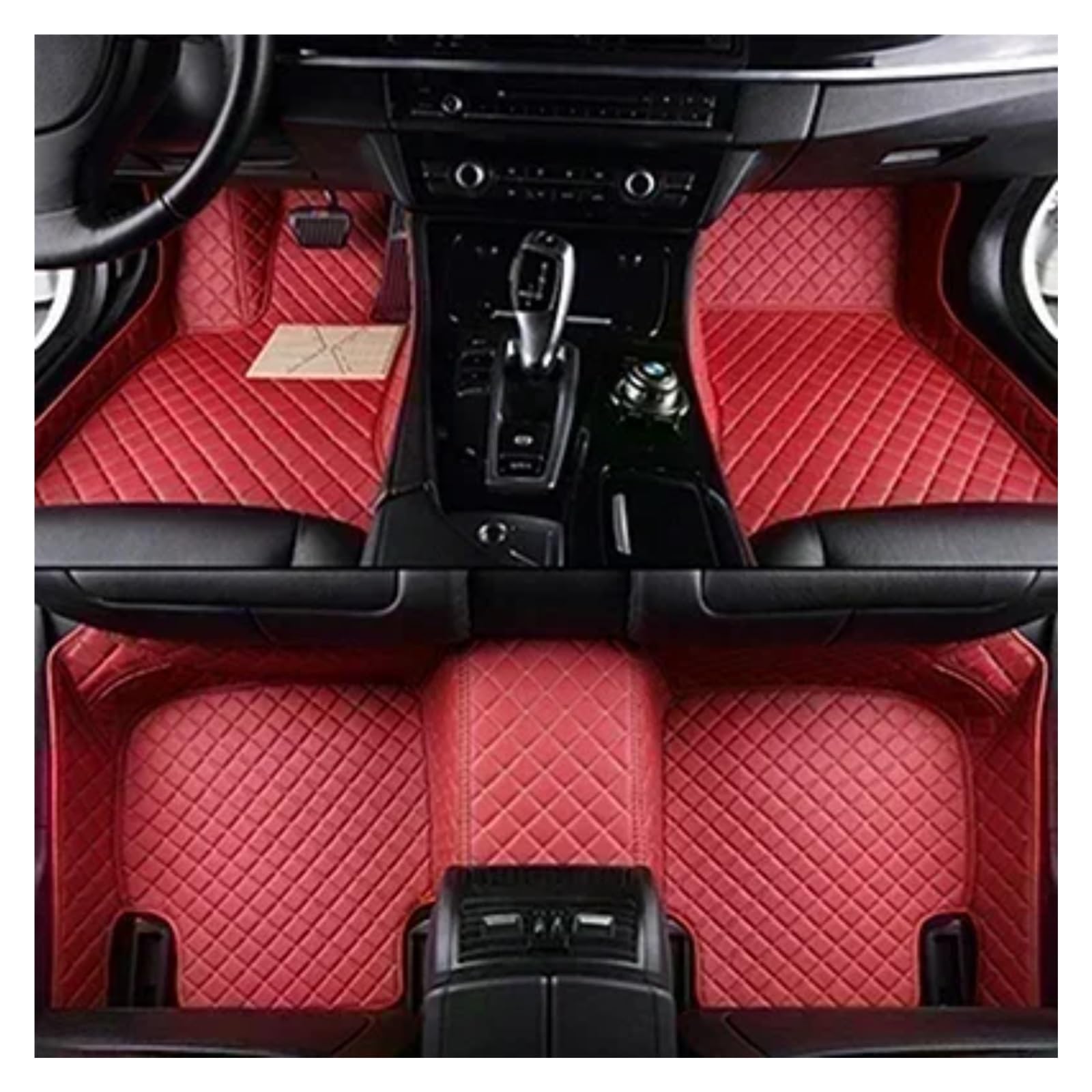 Autoteppiche Für Benz SL-Klasse R231 2010-2016 Jahr Innenausstattung Teppich Benutzerdefinierte 3D-Volldeckung Auto-Fußmatten Auto Fussmatten Set(Red) von CENAP