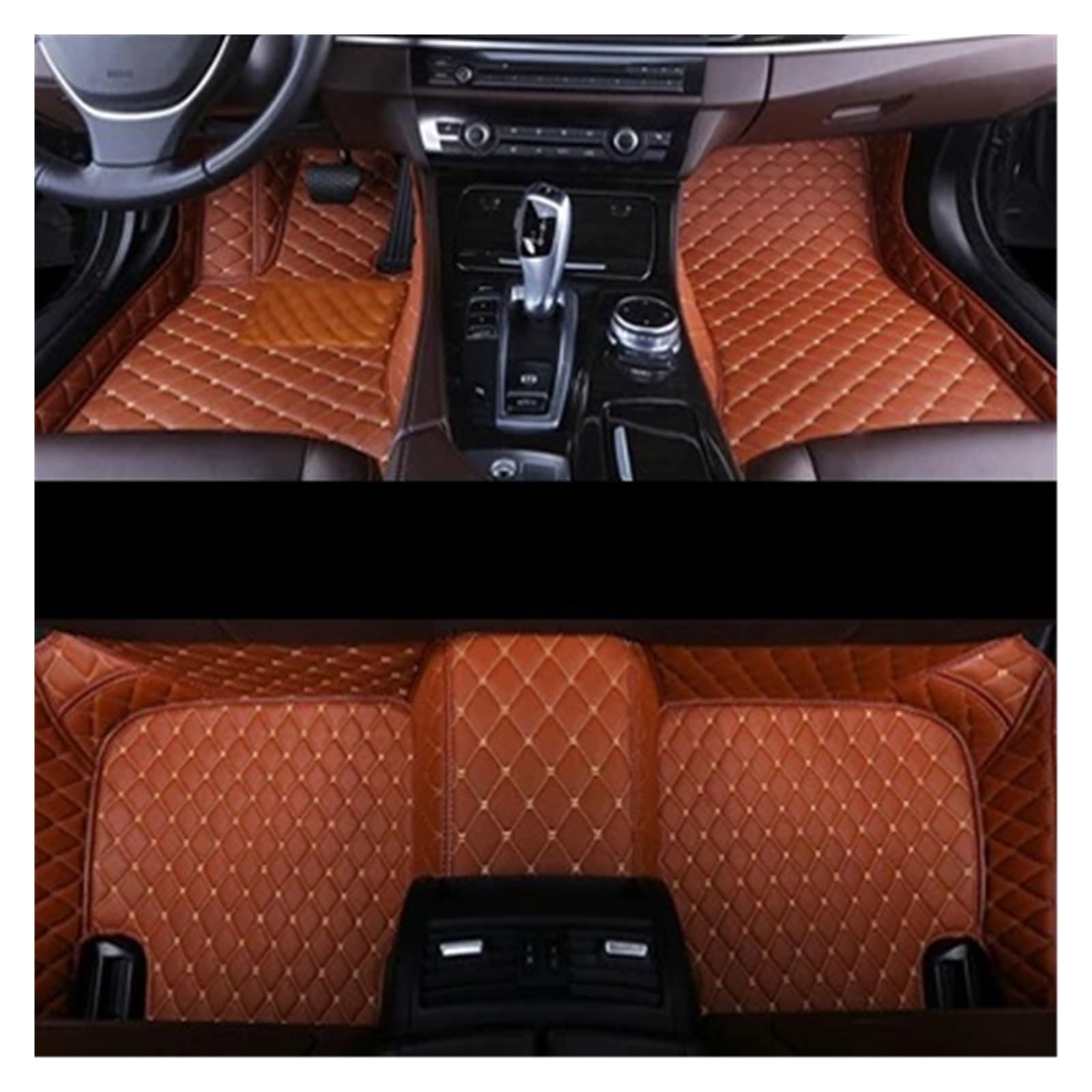 Autoteppiche Für Benz W201 W202 W203 W204 W205 Für AMG C43 C63 C160 C180 C200 C220 C300 C350 Auto-Styling-Bodenteppiche Auto-Bodenmatte Auto Fussmatten Set(Brown Colors) von CENAP