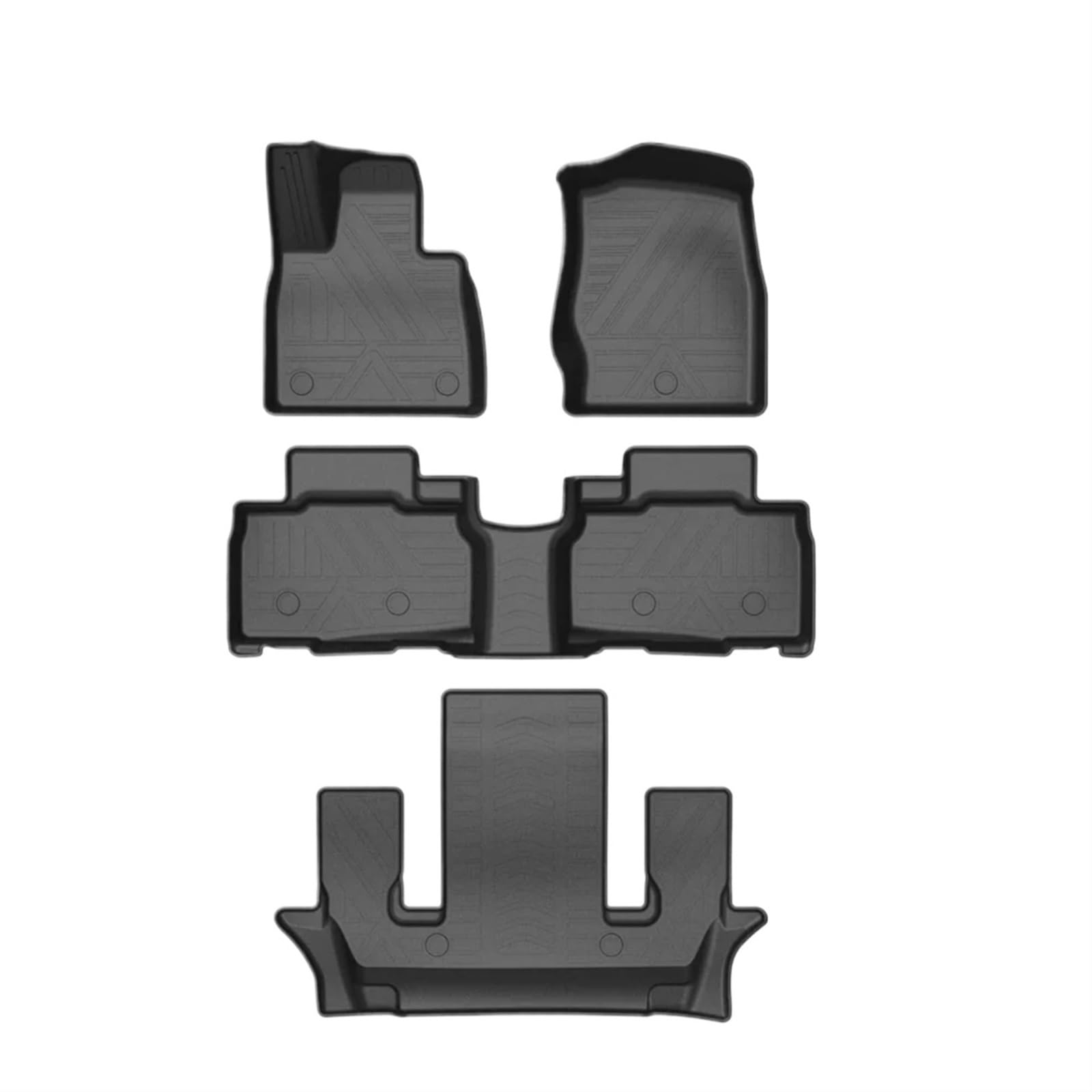 Autoteppiche Für Ford Für Explorer U502 U625 2016-2024 Benzinmotor Auto Fußmatten Allwetter Fußmatten Pad wasserdichte Matte Auto Fussmatten Set(6-Seats U625 20-22) von CENAP