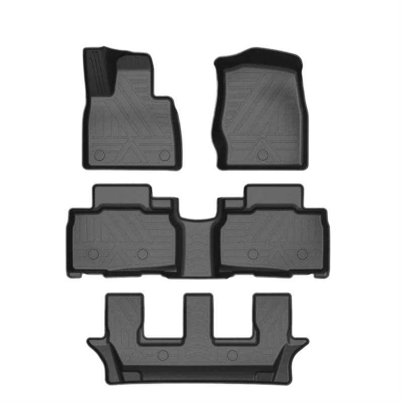 Autoteppiche Für Ford Für Explorer U502 U625 2016-2024 Benzinmotor Auto Fußmatten Allwetter Fußmatten Pad wasserdichte Matte Auto Fussmatten Set(7-Seats U625 22-24) von CENAP