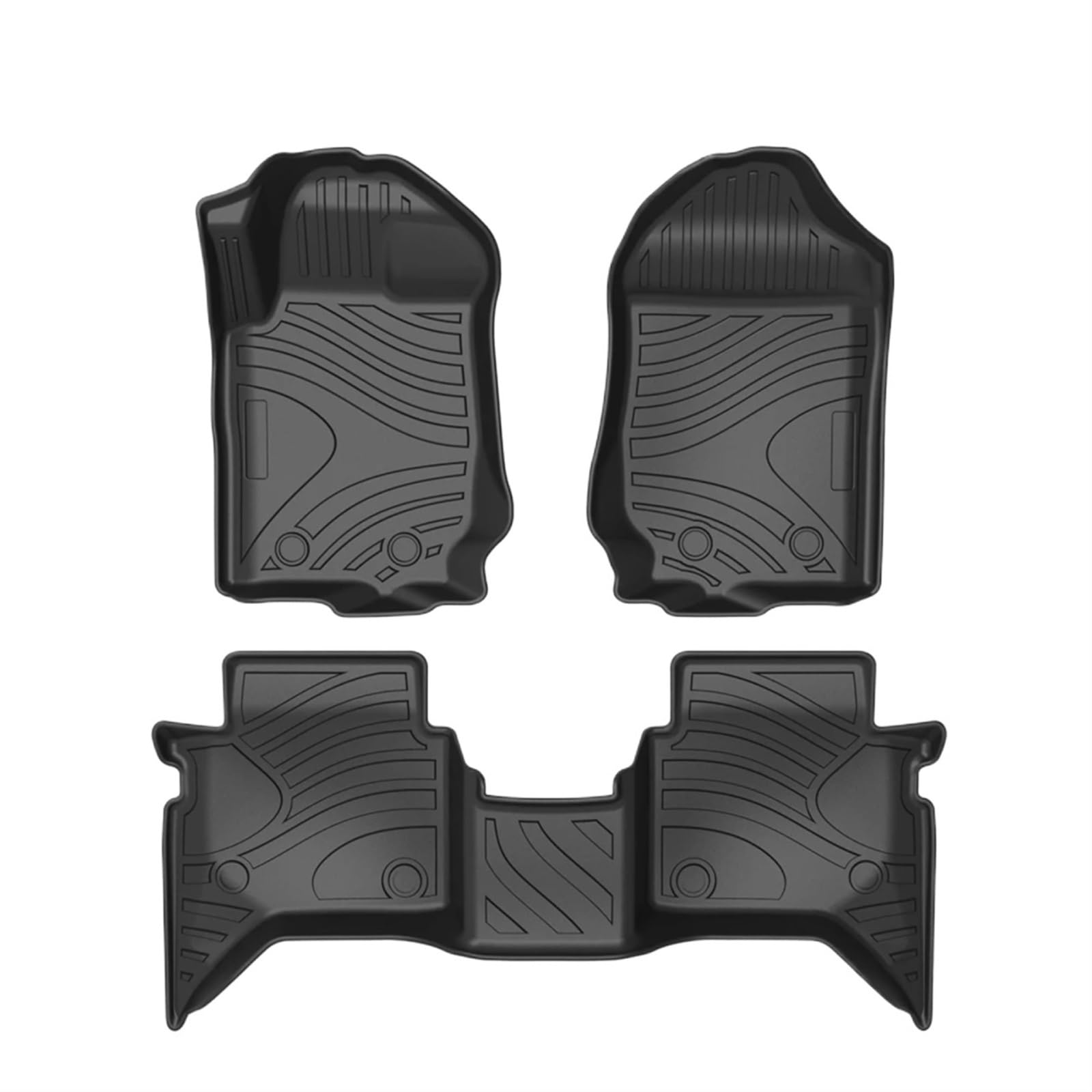 Autoteppiche Für Ford Für Ranger 2015-2024 LHD RHD Auto Fußmatten Fußmatten Geruchlos Pad Tablett Matte Auto Fussmatten Set(19-22 LHD) von CENAP