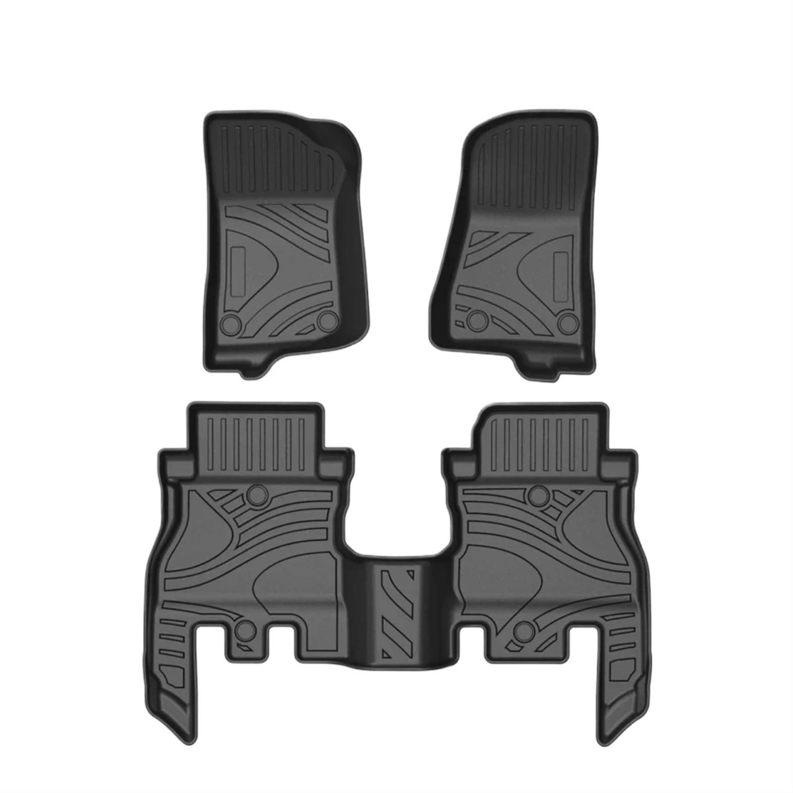 Autoteppiche Für Jeep Für Wrangler JL JK 2007-2023 Auto-Fußmatten Allwetter-Fußmatten Geruchlose Pad-Tablettmatte Innenraum Auto Fussmatten Set(18-23 4 Door) von CENAP