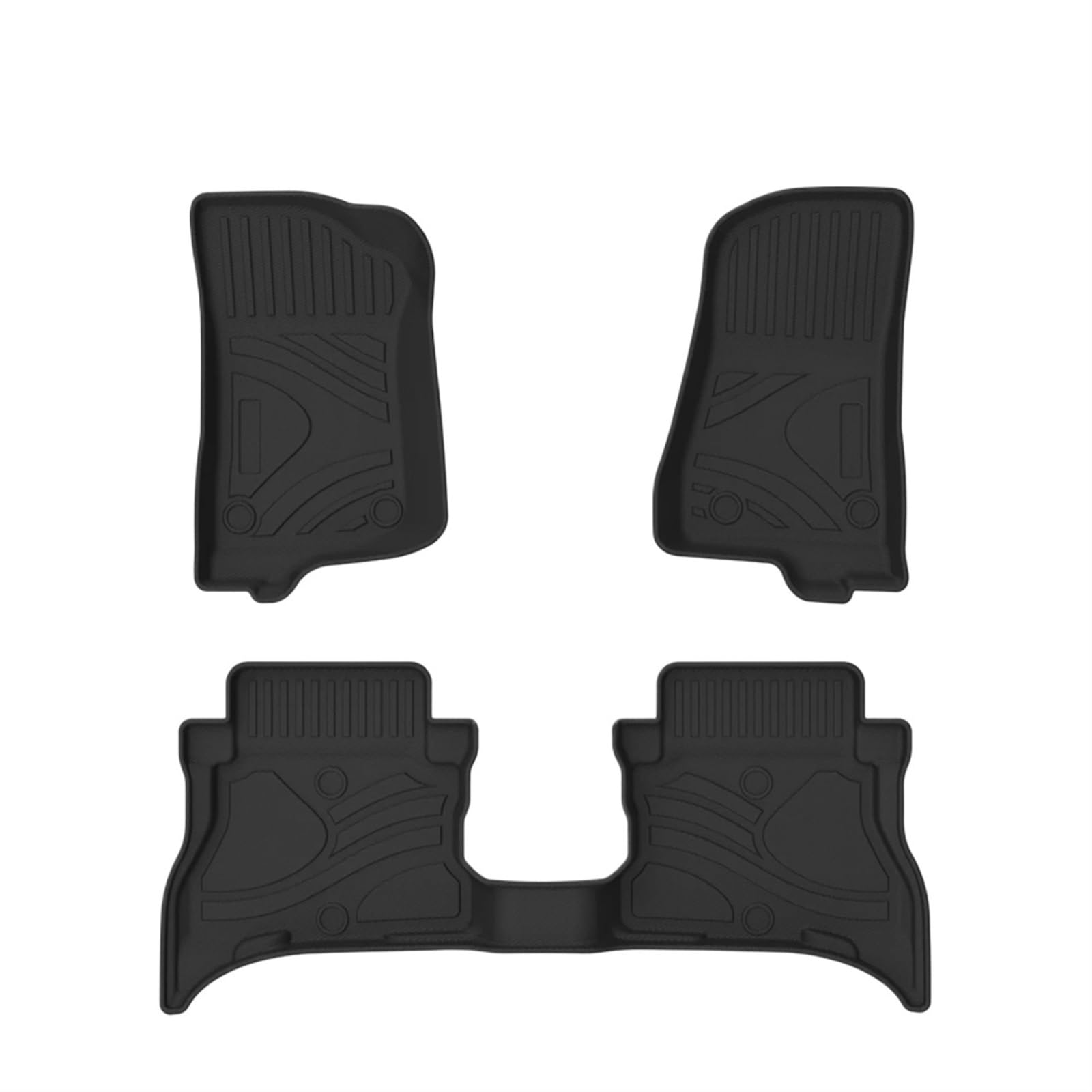 Autoteppiche Für Jeep Für Wrangler JL JK 2007-2023 Auto-Fußmatten Allwetter-Fußmatten Geruchlose Pad-Tablettmatte Innenraum Auto Fussmatten Set(20-23 4XE 4 Door) von CENAP