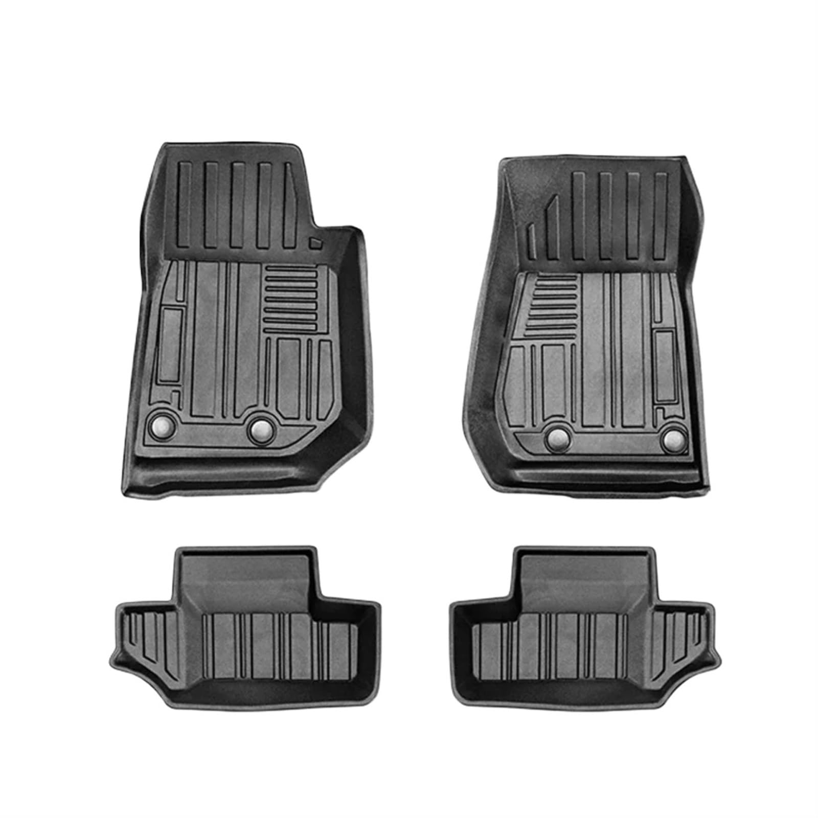 Autoteppiche Für Jeep Für Wrangler JL JK 2007-2023 Auto-Fußmatten Allwetter-Fußmatten Geruchlose Pad-Tablettmatte Innenraum Auto Fussmatten Set(JK 07-17 2 Door) von CENAP