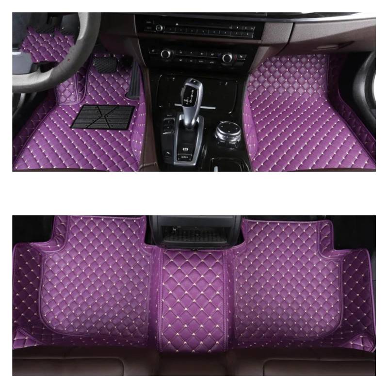 Autoteppiche Für KIA Für Sorento Auto Teppiche Fuß Coche Zubehör Custom Car Fußmatten Auto Fussmatten Set(Purple,2009-2012) von CENAP