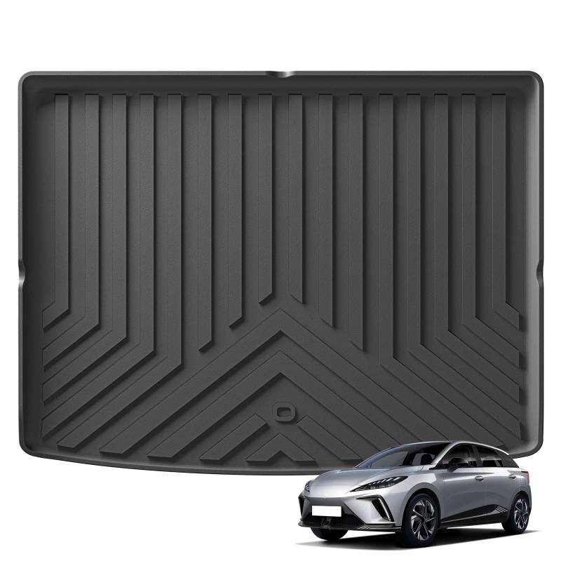 Autoteppiche Für MG4 EV 3D Auto Fußmatten Cargo Liner Trunk Pad Schwarz Teppich Fuß Pads Alle Wetter Links Ruder Auto Fussmatten Set(FM 3P) von CENAP