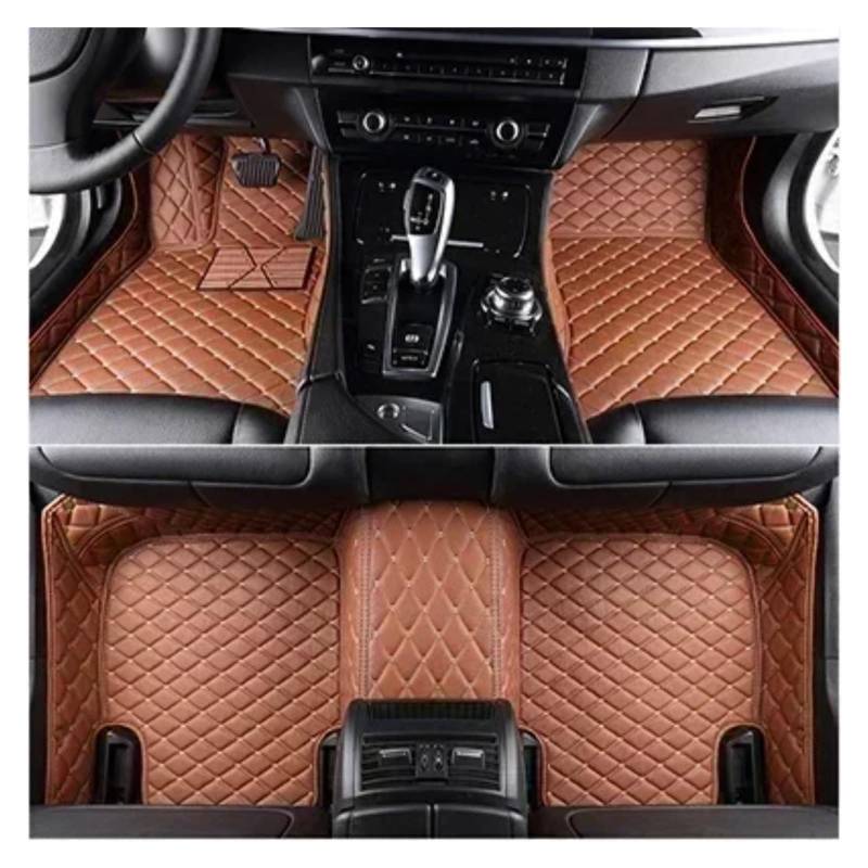 Autoteppiche Für Nissan Für Sunny 2004-2010 Innendetails Autozubehör Benutzerdefinierte 3D-Volldeckung Auto-Fußmatten Auto Fussmatten Set(Brown) von CENAP