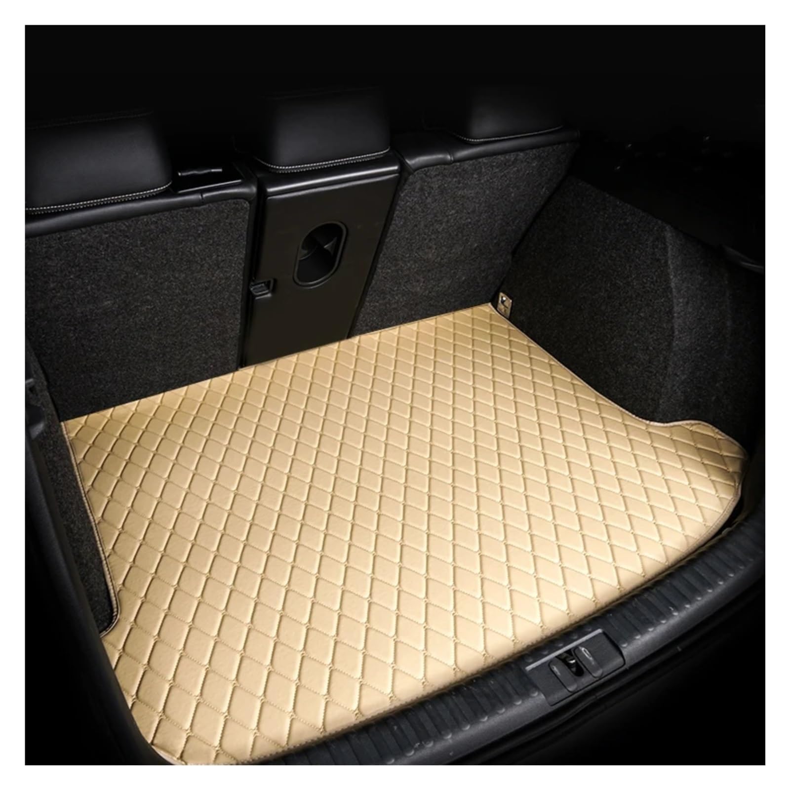 Autoteppiche Für Peugeot 208 A9 2012~2018 RHD Teppiche Ledermatte Haltbare Teppiche Anti Dirty Pad Set Auto Fußmatten Auto Fussmatten Set(Sigle Trunk mat) von CENAP