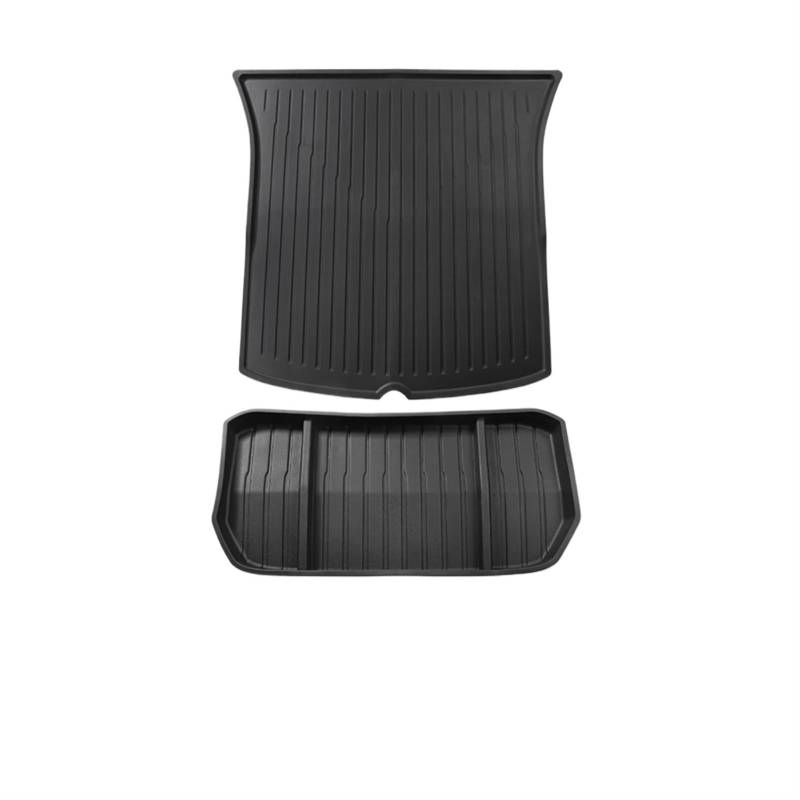 Autoteppiche Für Tesla Für Modell 3 Für Modell Y Bodenmatte Fußpolster Automodifikation Vordere Und Hintere Kofferraummatte Auto Fussmatten Set(My Trunk pad 2pcs) von CENAP