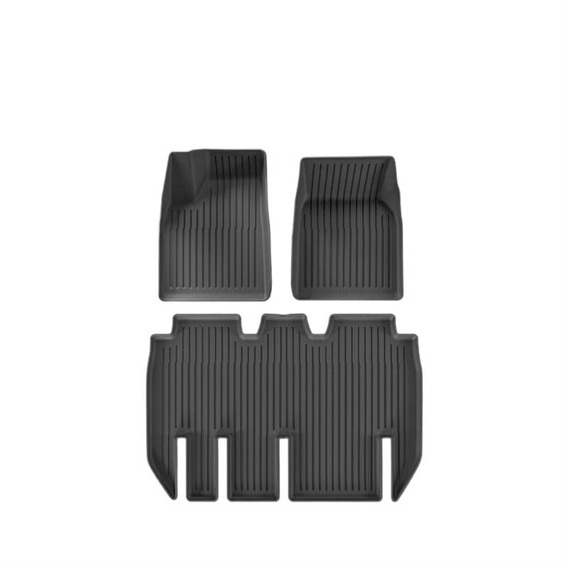 Autoteppiche Für Tesla für Modell X 2023 2024 3D Auto Fußmatten Cargo Liner Trunk Pad Wasserdicht Schutz Links Ruder Auto Fussmatten Set(5 seat Foot Pad) von CENAP