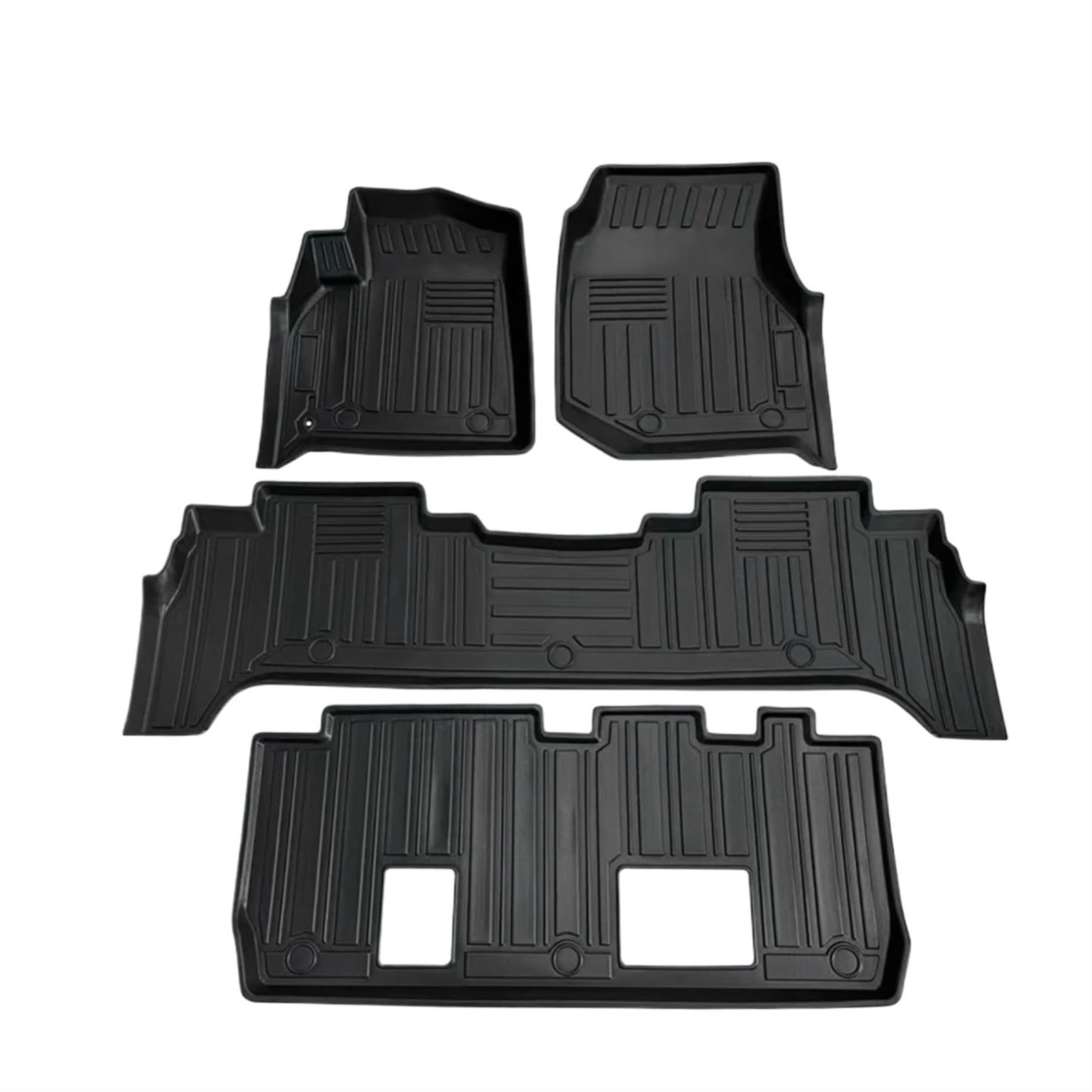 Autoteppiche Für Toyota Für Land Für Cruiser J100 J300 LC300 7seats 1998-2007 2021-2023 LHD RHD Auto Fußmatten Allwetter Fußmatten Pad Tablett Auto Fussmatten Set(98-07 7-seat LHD) von CENAP