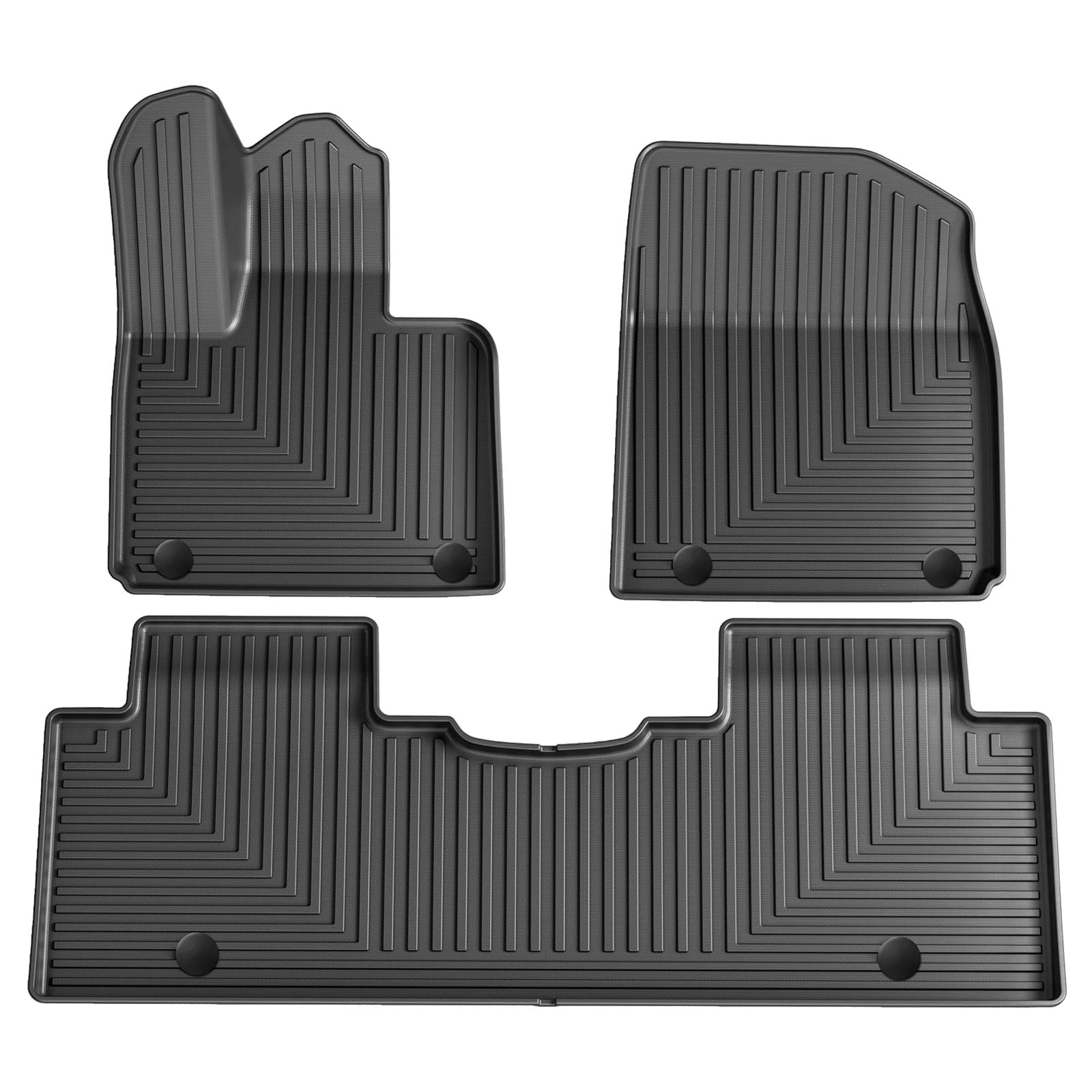 Autoteppiche Für Xpeng G9 Auto Fußmatten Cargo-Liner Trunk Pad 3D Fuß Matte Wasserdicht Geruchlos Tray Set Auto Fussmatten Set(LHD 3pcs) von CENAP